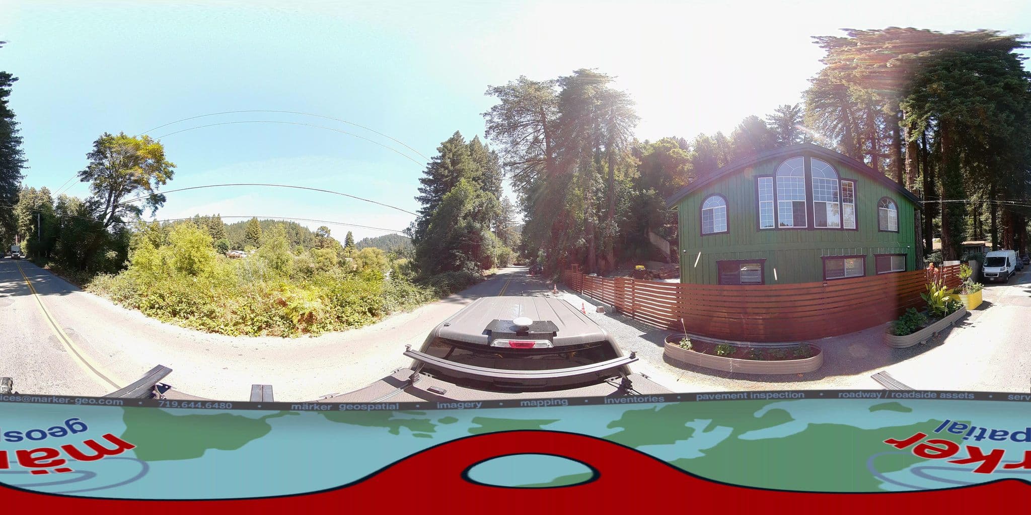 Street view near Moon River, Monte Rio — © marker_geo1 (CC BY-SA · Mapillary)