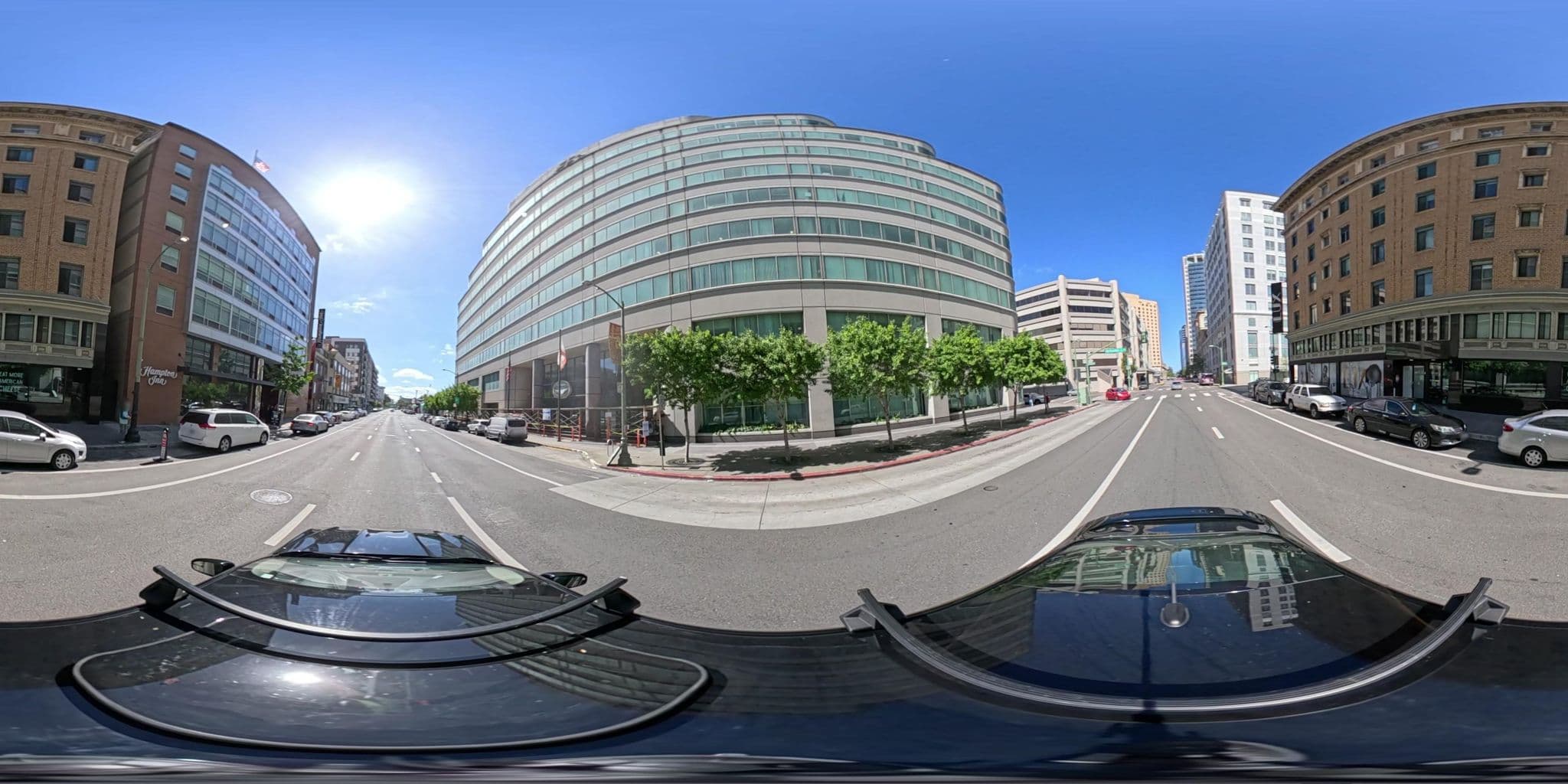 Street view near Hampton Inn by Hilton, Oakland — © black_tea (CC BY-SA · Mapillary)