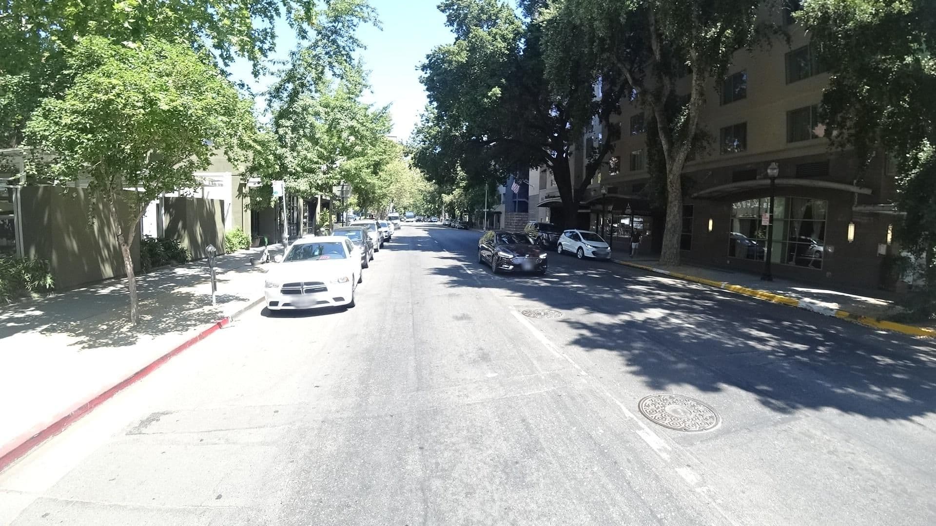 Street view near Residence Inn Pool, Sacramento — © marker_geo (CC BY-SA · Mapillary)
