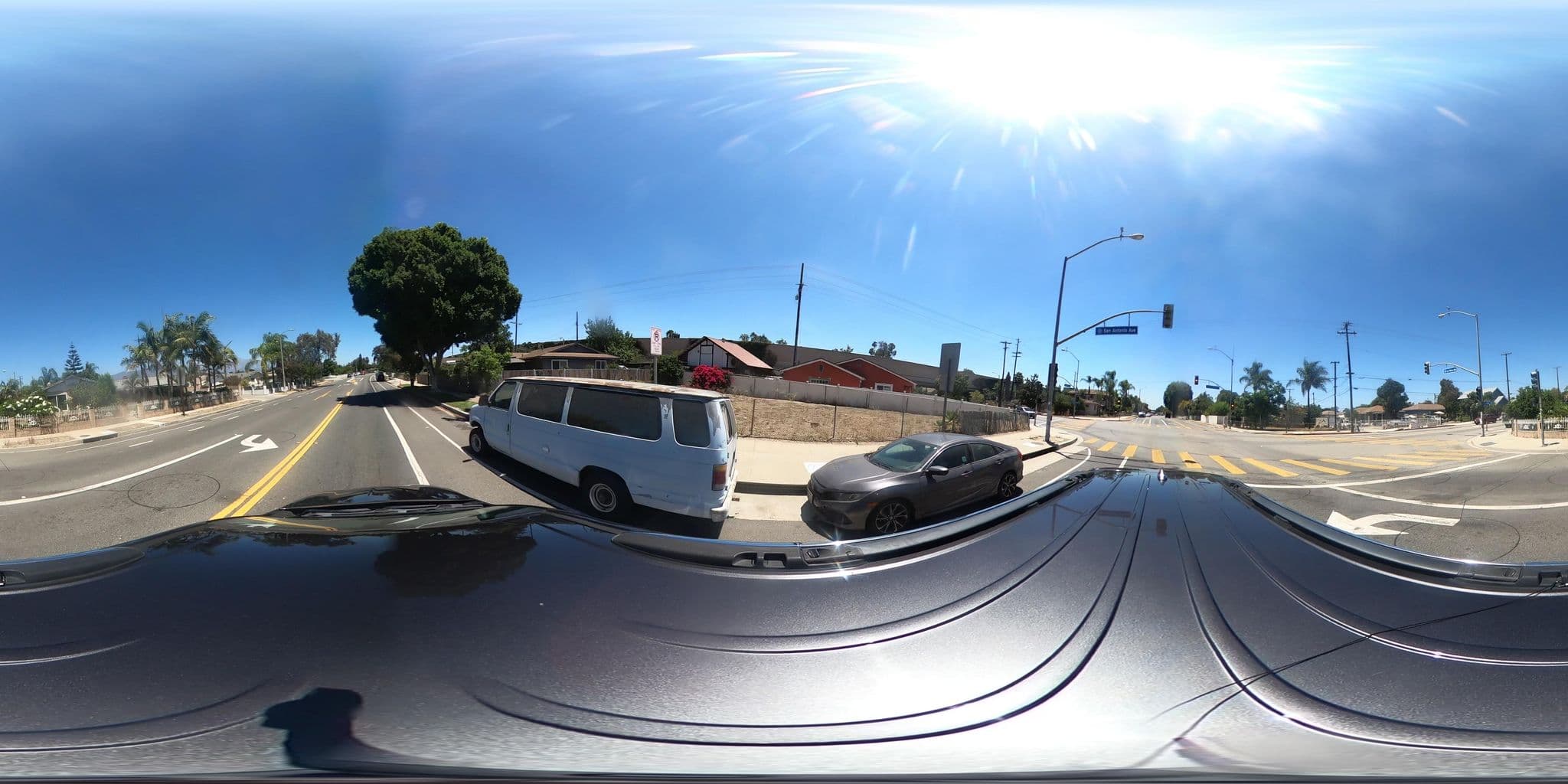 Street view near Hotel Whittier, CA I-605, Claremont — © inlandurbanist (CC BY-SA · Mapillary)