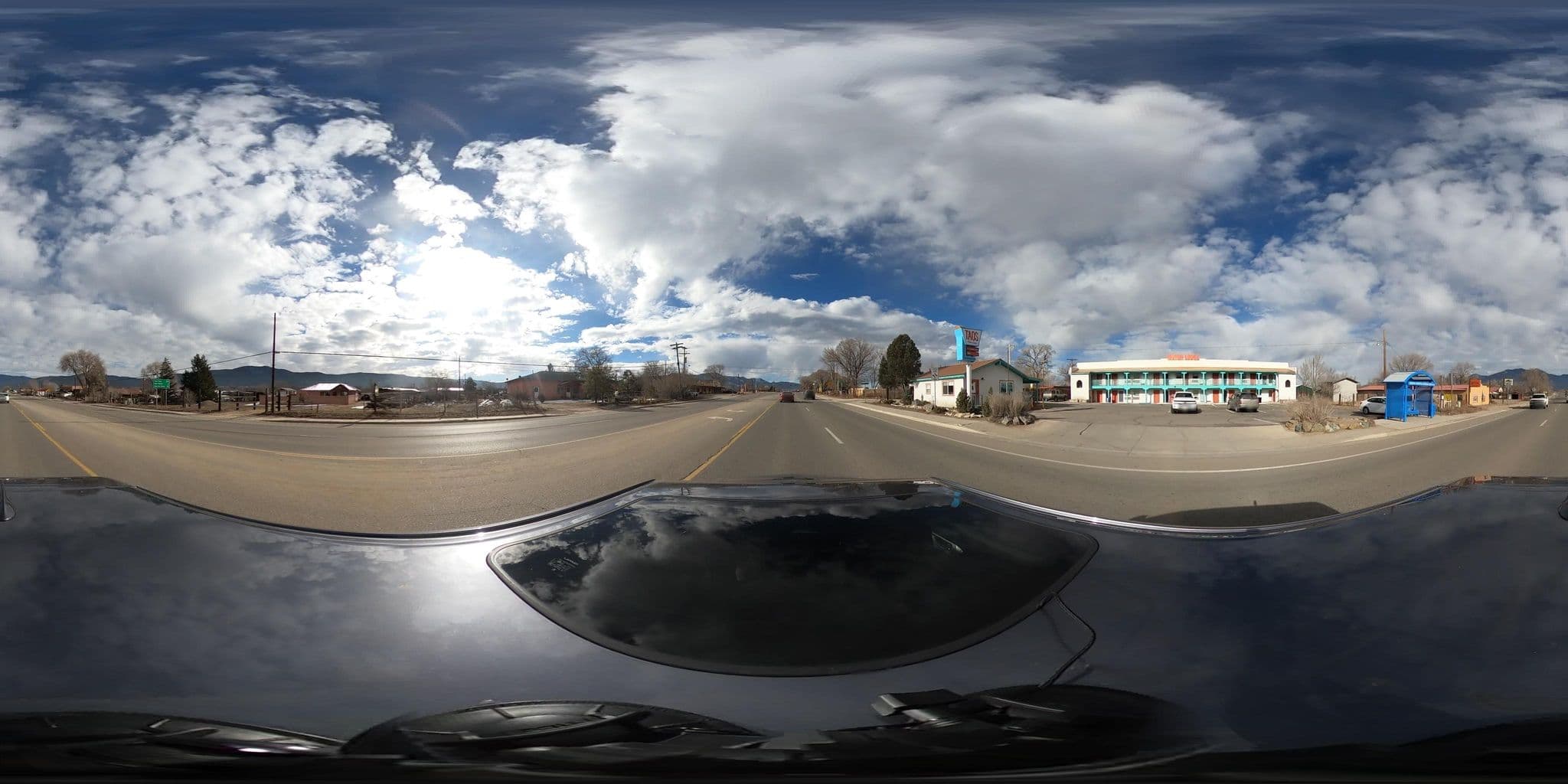 Street view near Budget Host Inn, Ranchos de Taos — © quickness805 (CC BY-SA · Mapillary)