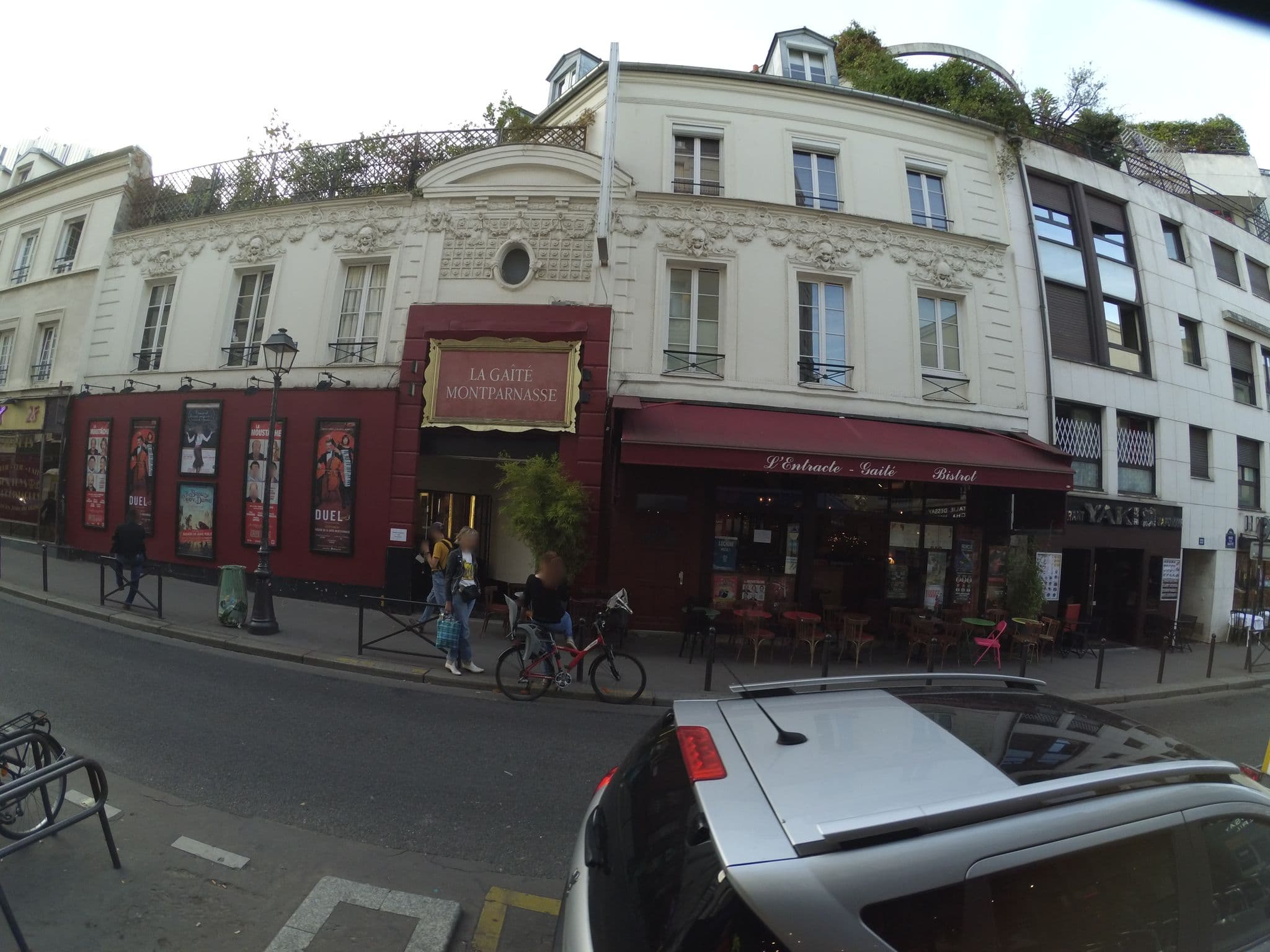 Street view near Hôtel de la Gaité, Paris 14 Observatoire — © stephanep (CC BY-SA · Mapillary)