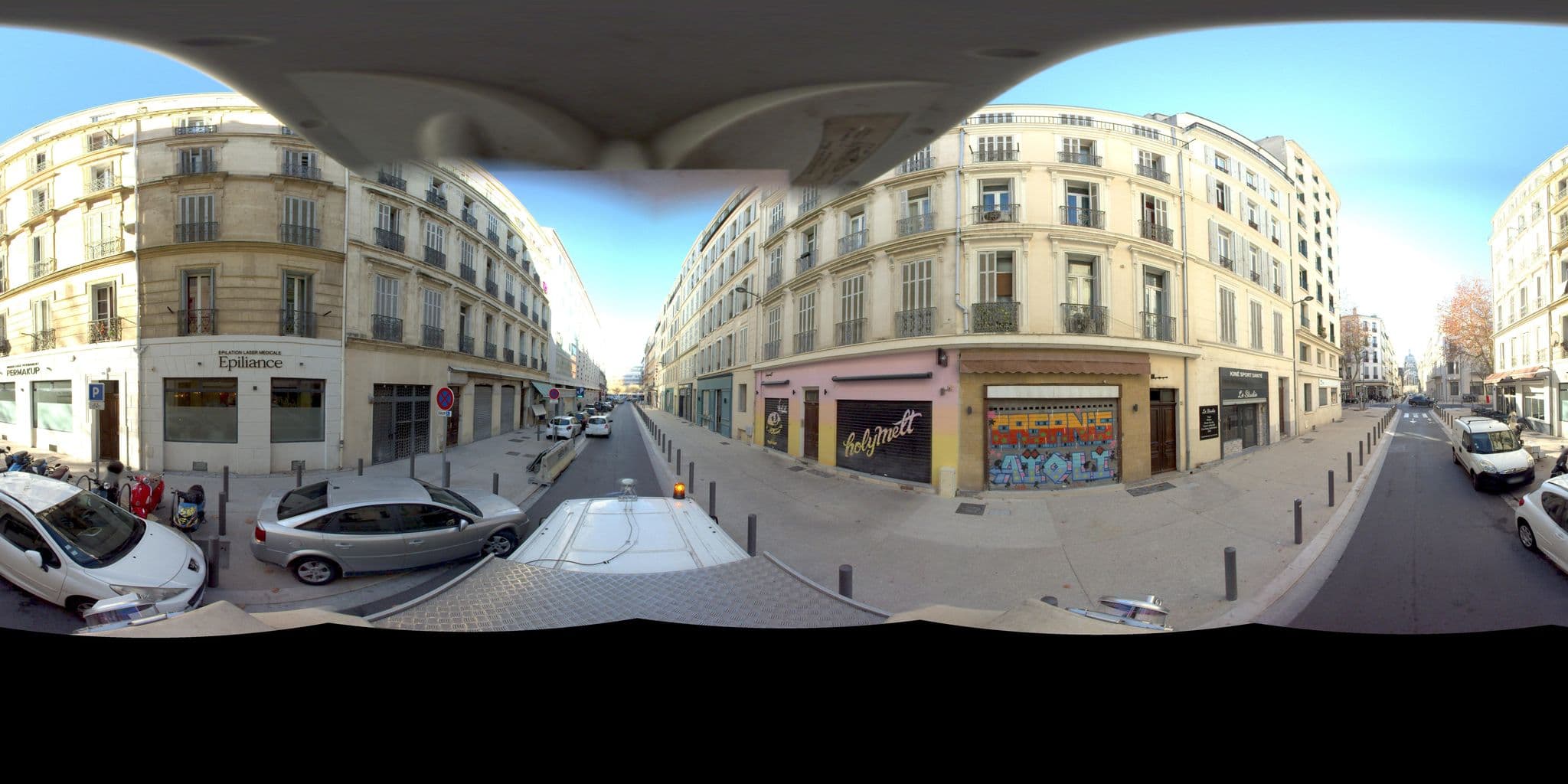 Street view near Hôtel Mazenod, La Joliette — © Suez (CC BY-SA · Mapillary)