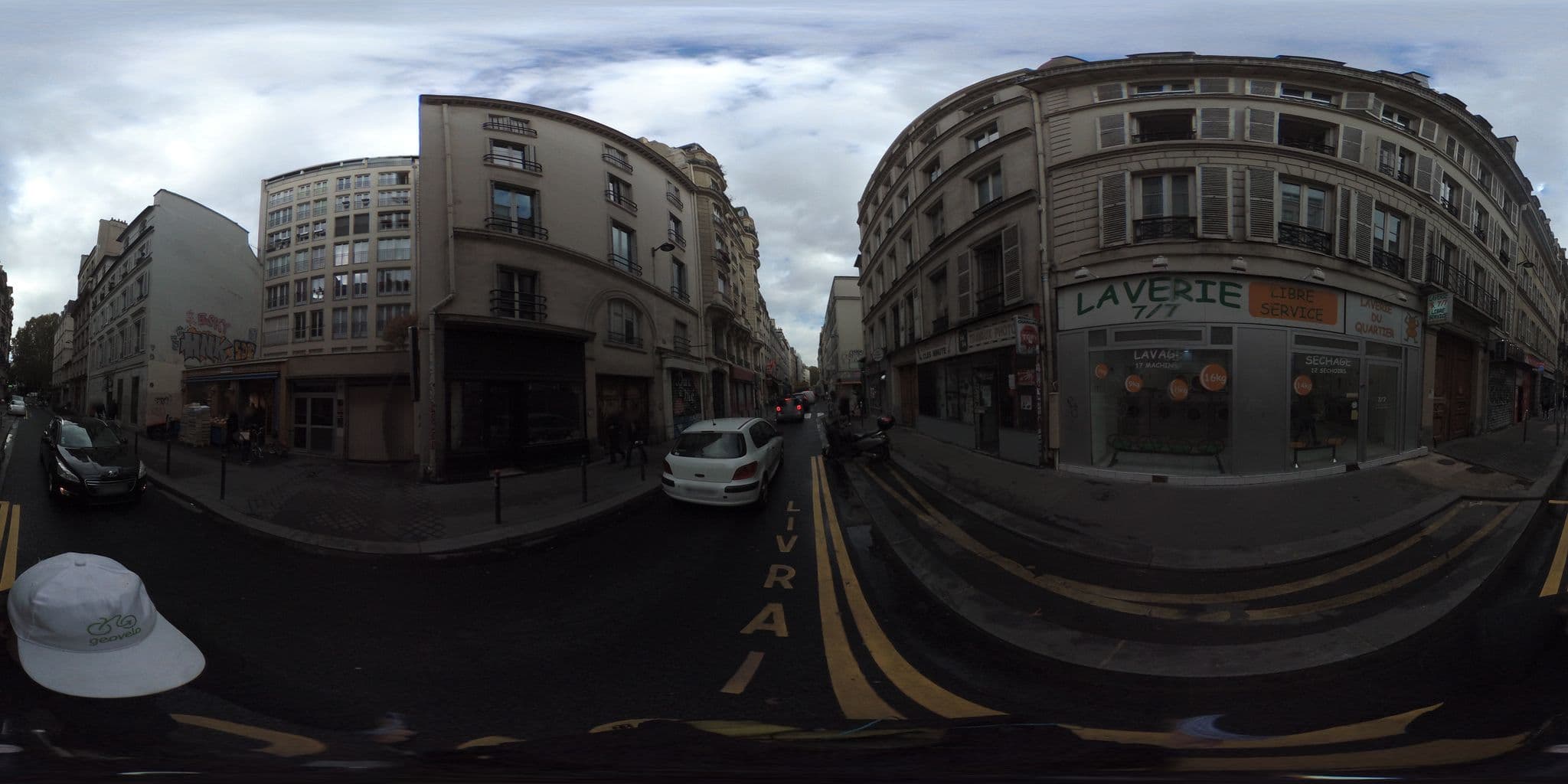 Street view near Apartment Lancry1, Porte Saint-Martin — © geovelo (CC BY-SA · Mapillary)