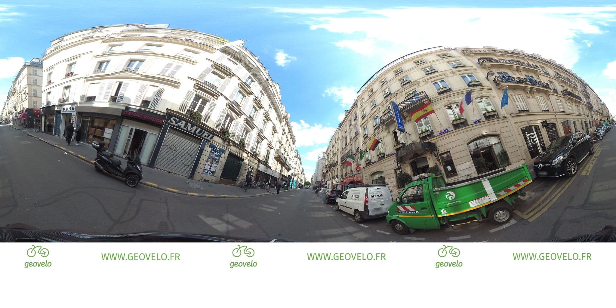Street view near Cosy Flat, Porte Saint-Martin — © simon_geovelo (CC BY-SA · Mapillary)