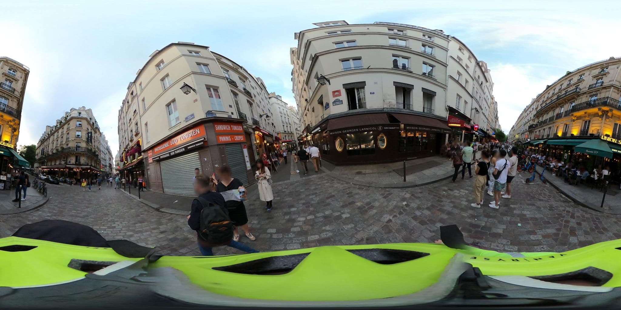 Street view near Europe - St Séverin, Paris — © Stefdegreef (CC BY-SA · Mapillary)