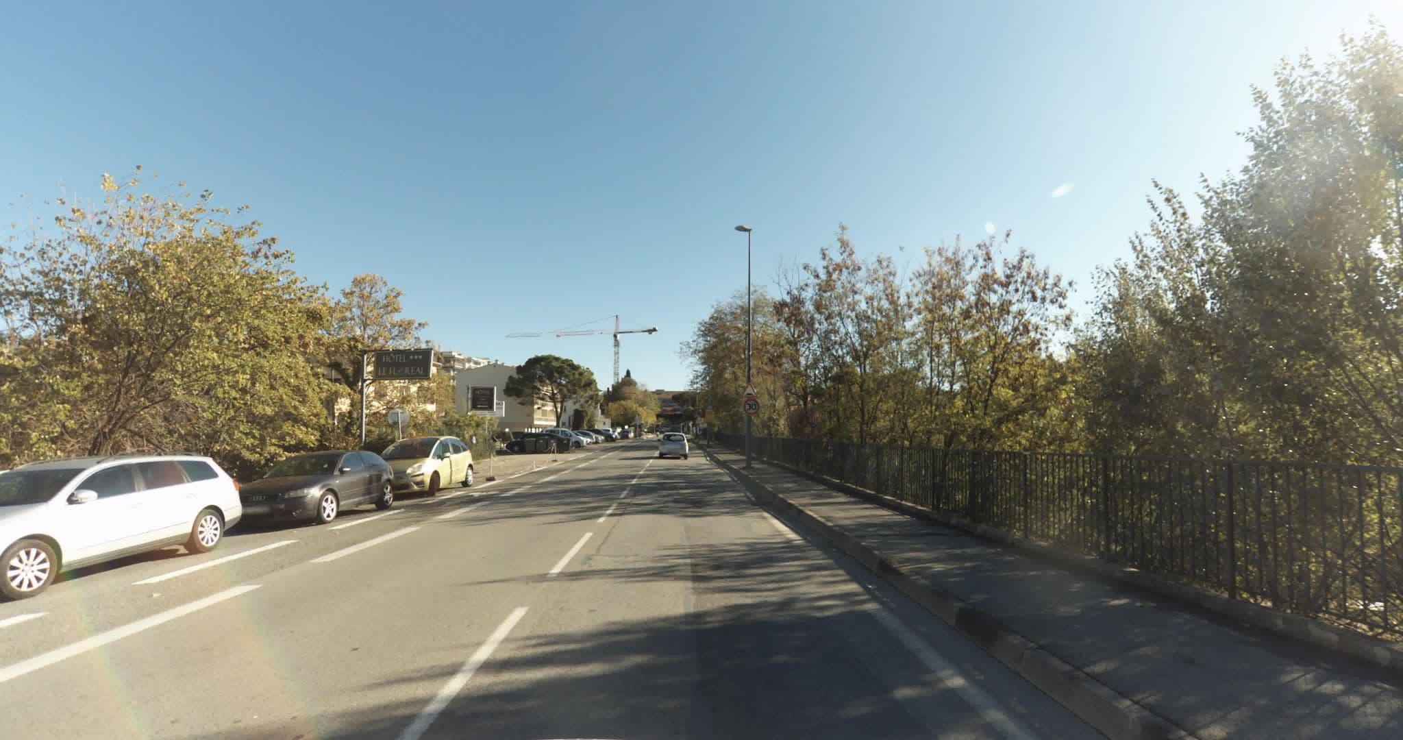 Street view near Le Floréal, Vence — © sogefi (CC BY-SA · Mapillary)