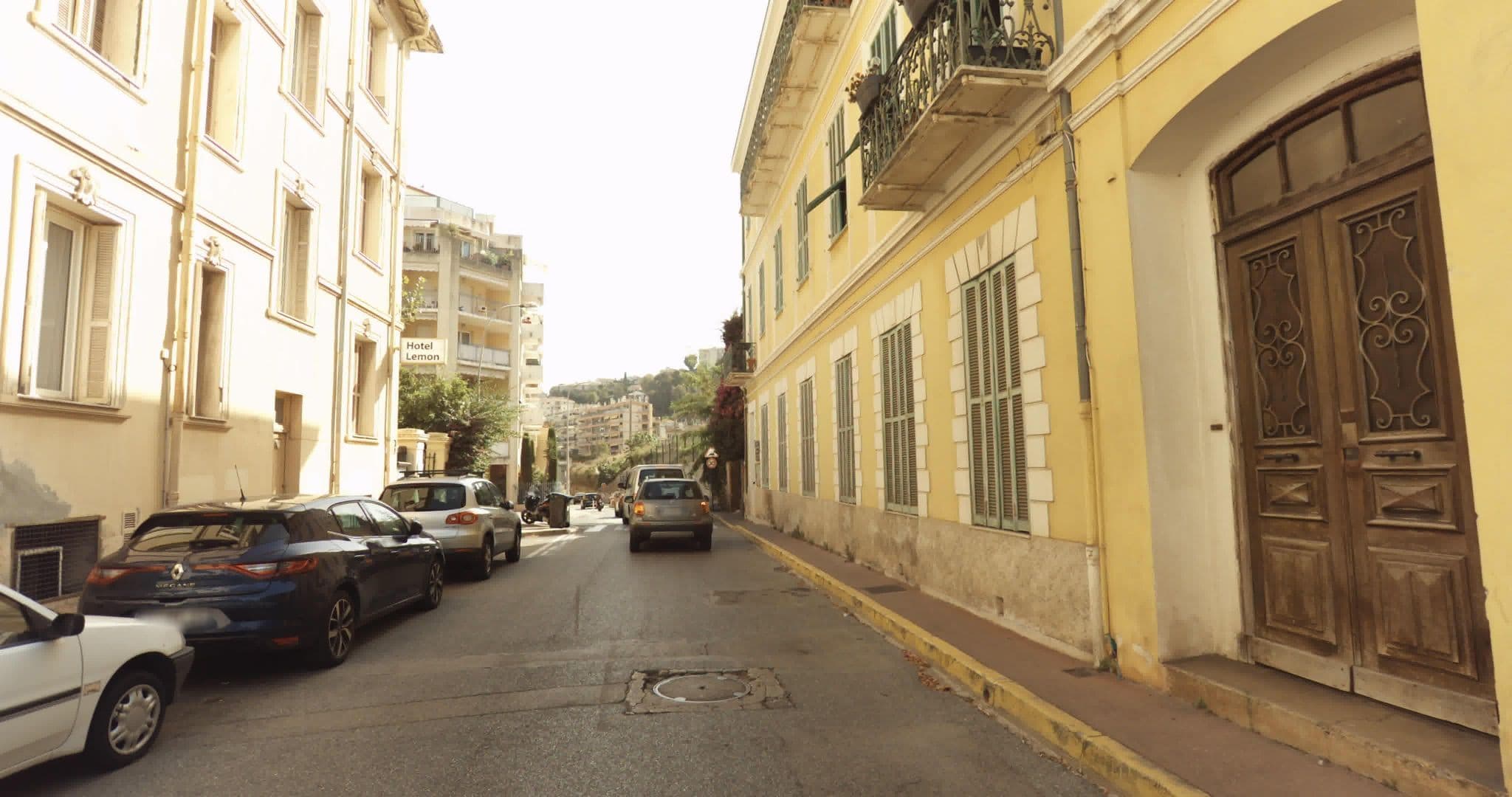 Street view near Hotel Lemon, Menton — © sogefi (CC BY-SA · Mapillary)