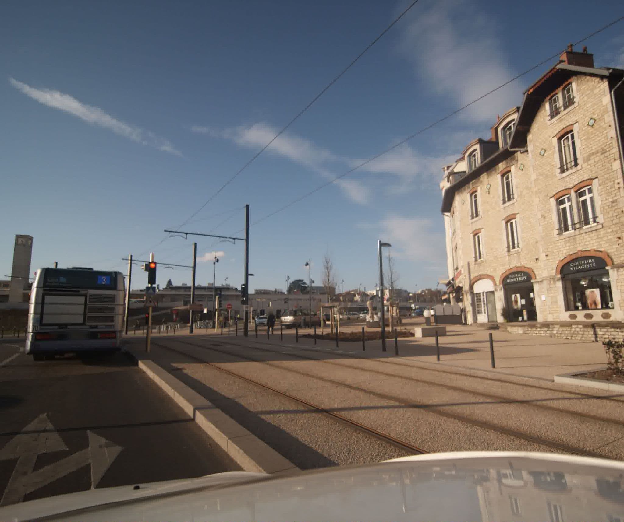 Street view near Hotel Foch, Besancon, Besançon — © sogefi (CC BY-SA · Mapillary)