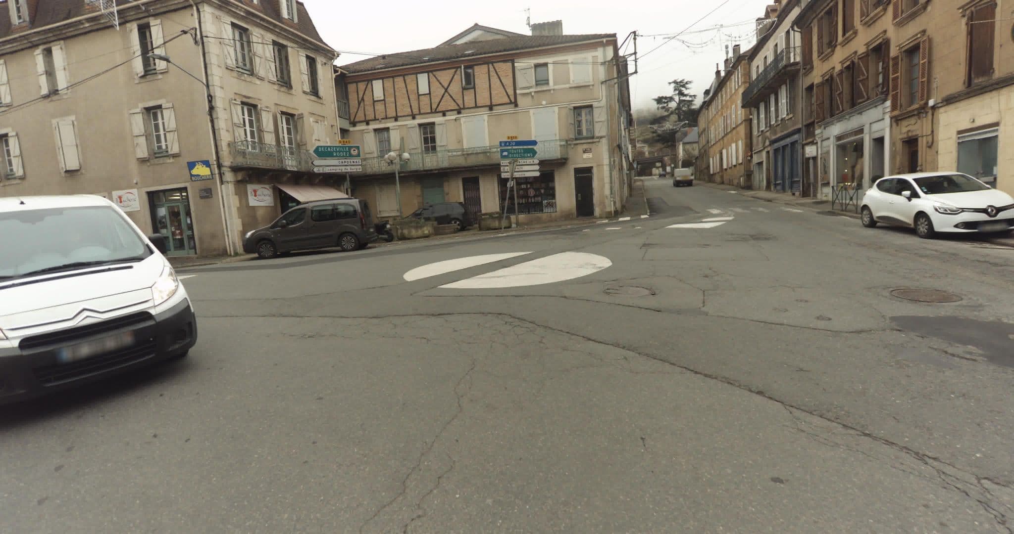Street view near Hôtel du Pont d'Or, Figeac — © sogefi (CC BY-SA · Mapillary)