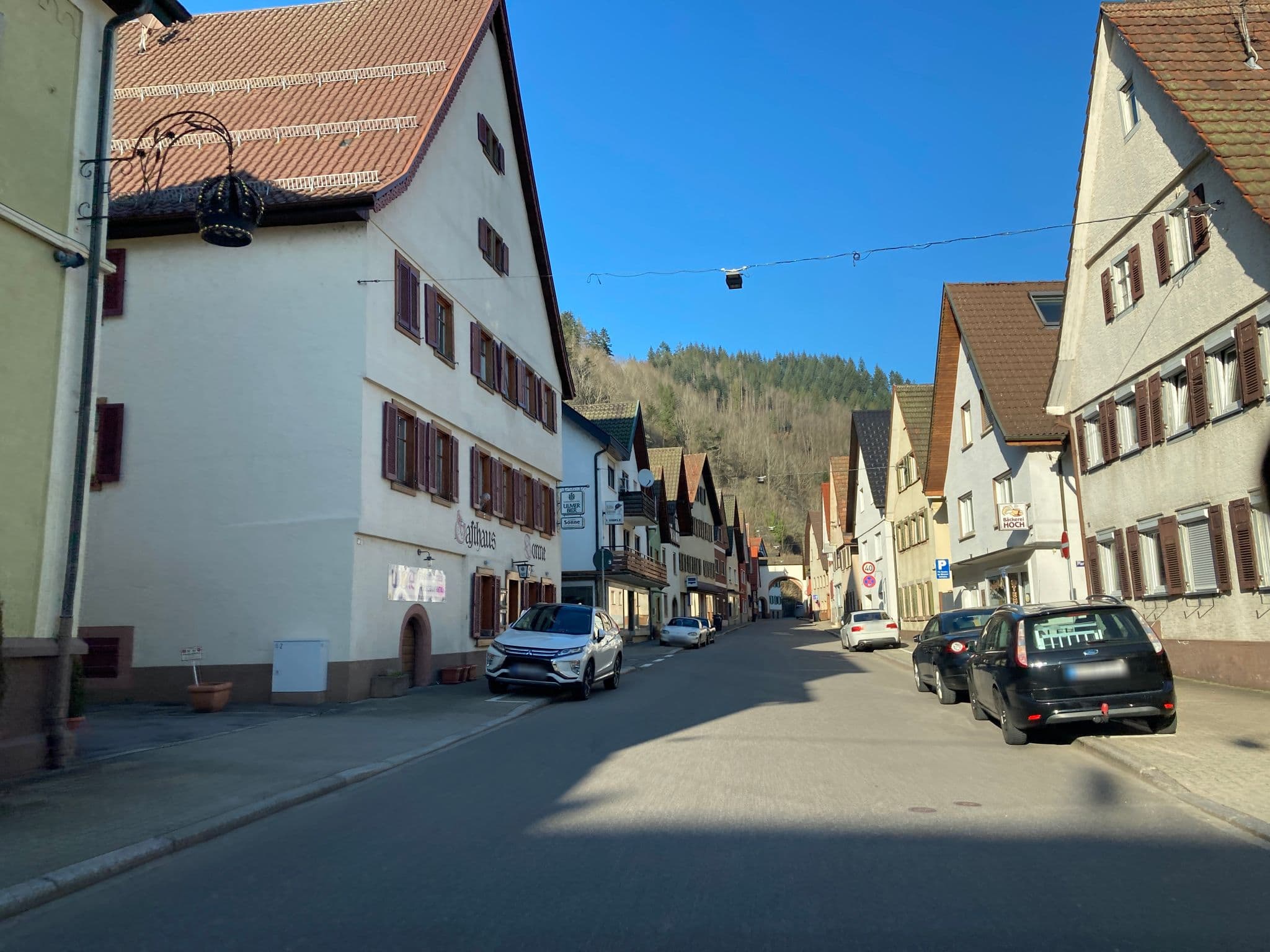 Street view near Gasthof Krone, Oppenau — © tasmaniadevil (CC BY-SA · Mapillary)