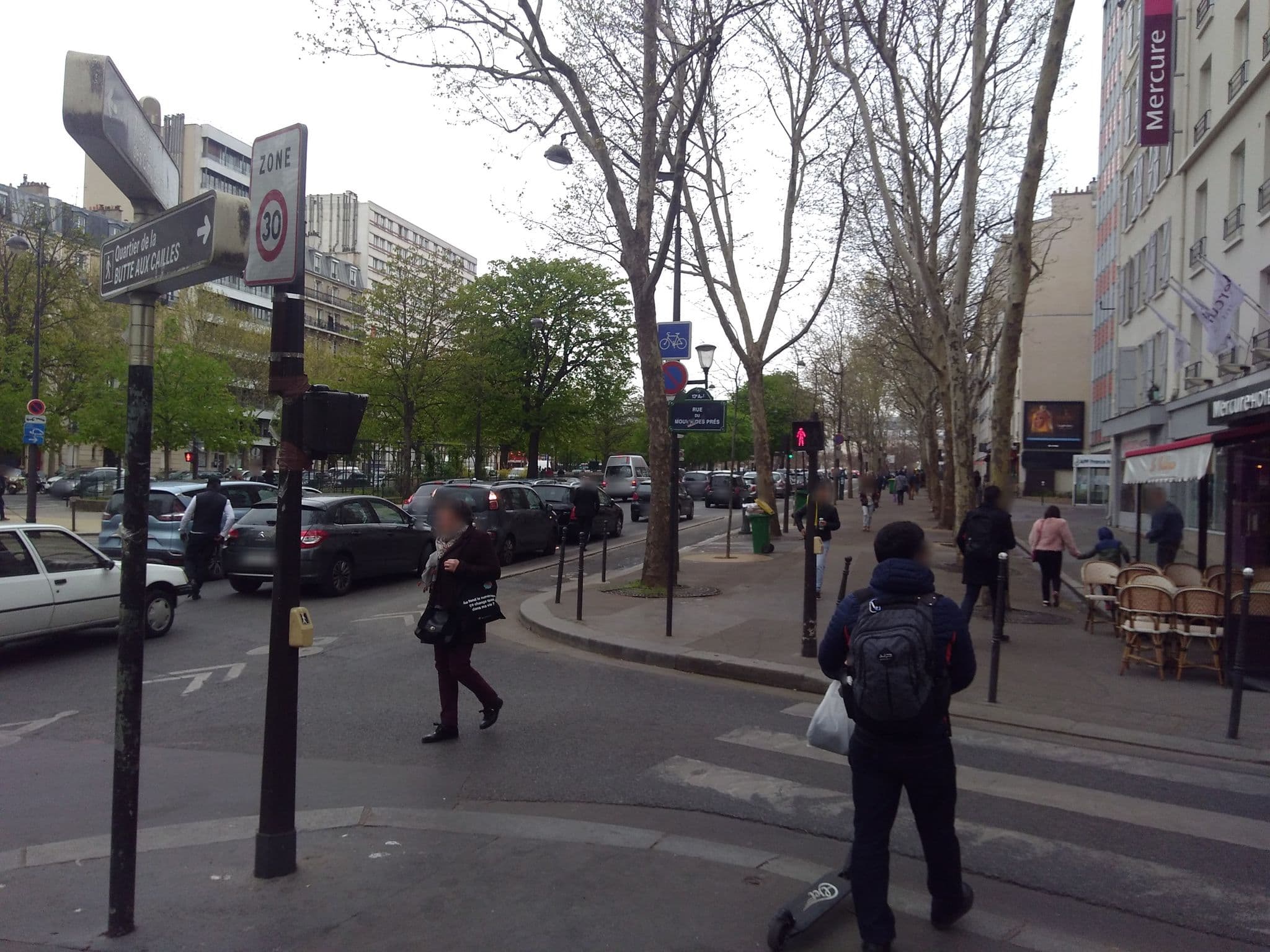 Street view near Mercure, Paris 13 Gobelins — © clementr (CC BY-SA · Mapillary)