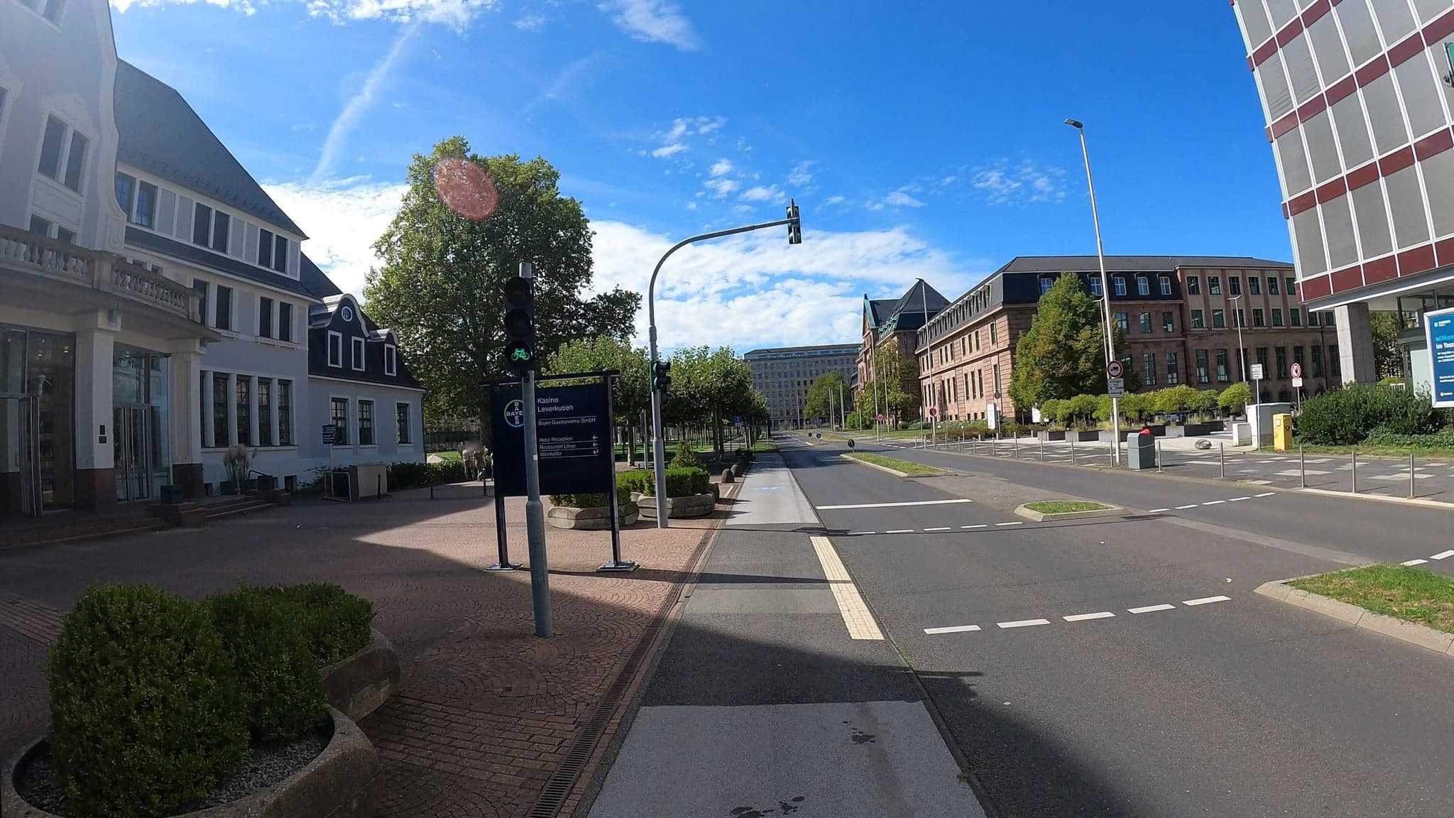 Street view near Kasino Hotel Leverkusen, Leverkusen — © popball (CC BY-SA · Mapillary)
