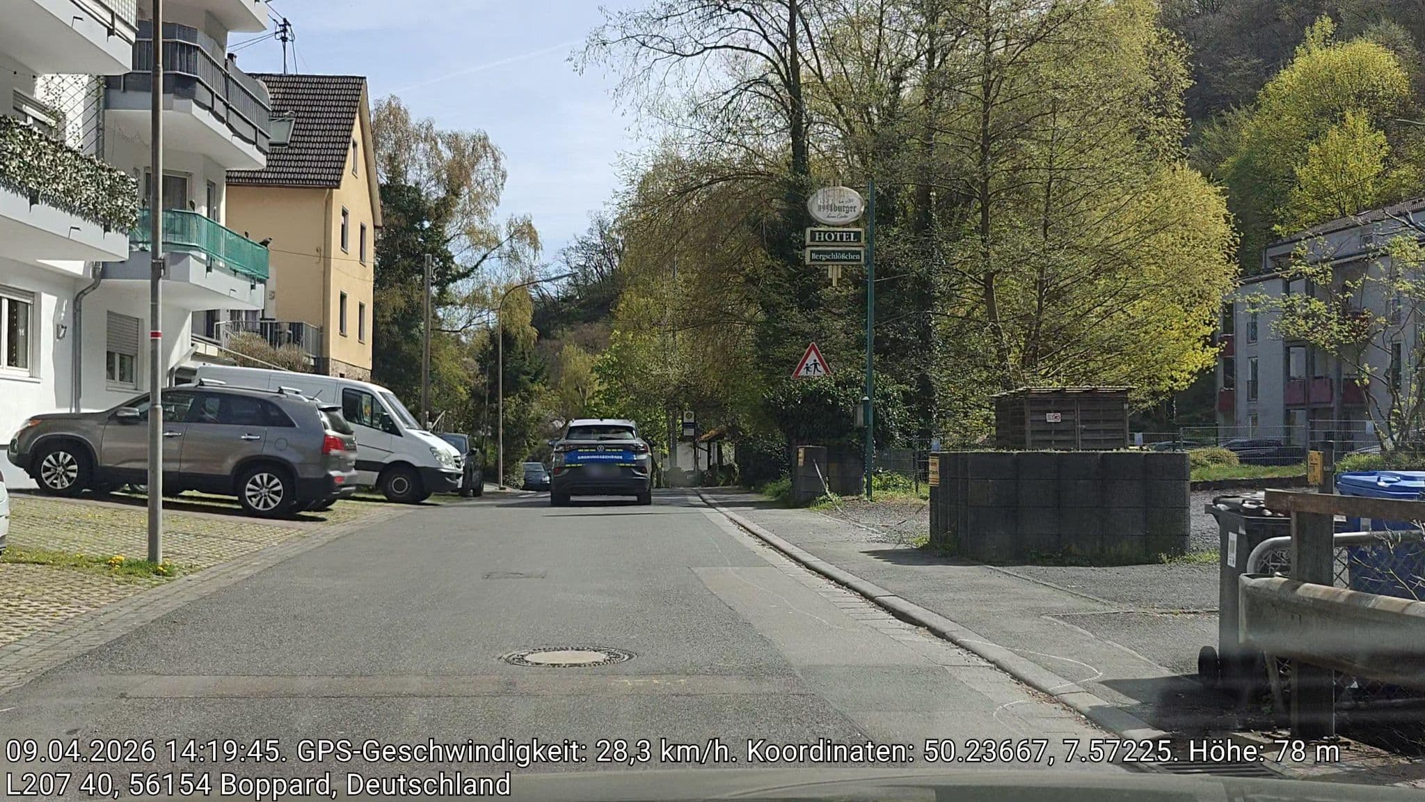 Street view near Hotel Bergschlöbchen, Boppard — © amenophis (CC BY-SA · Mapillary)