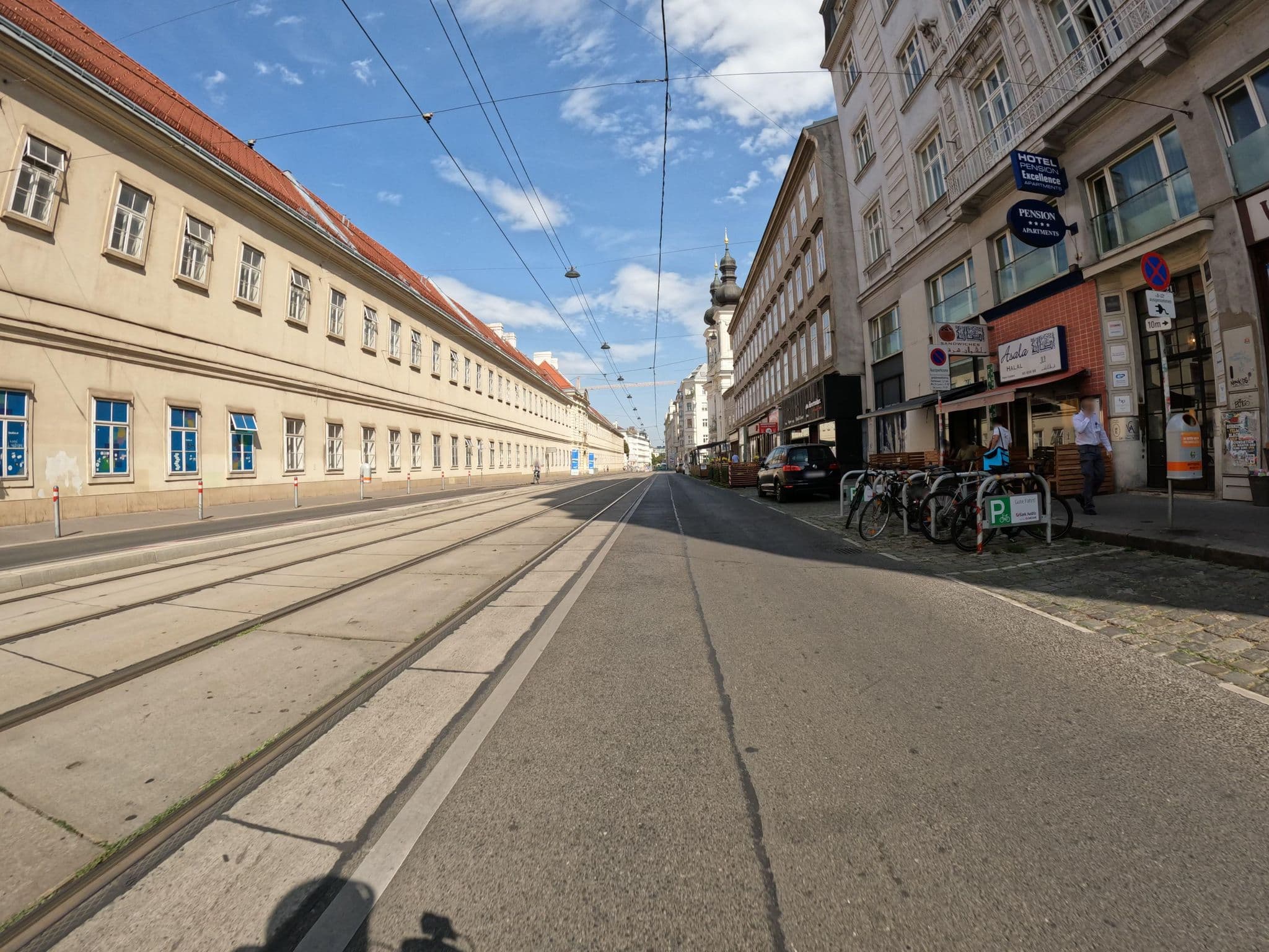 Street view near Vienna Comfort Apartments, Josefstadt — © erias (CC BY-SA · Mapillary)
