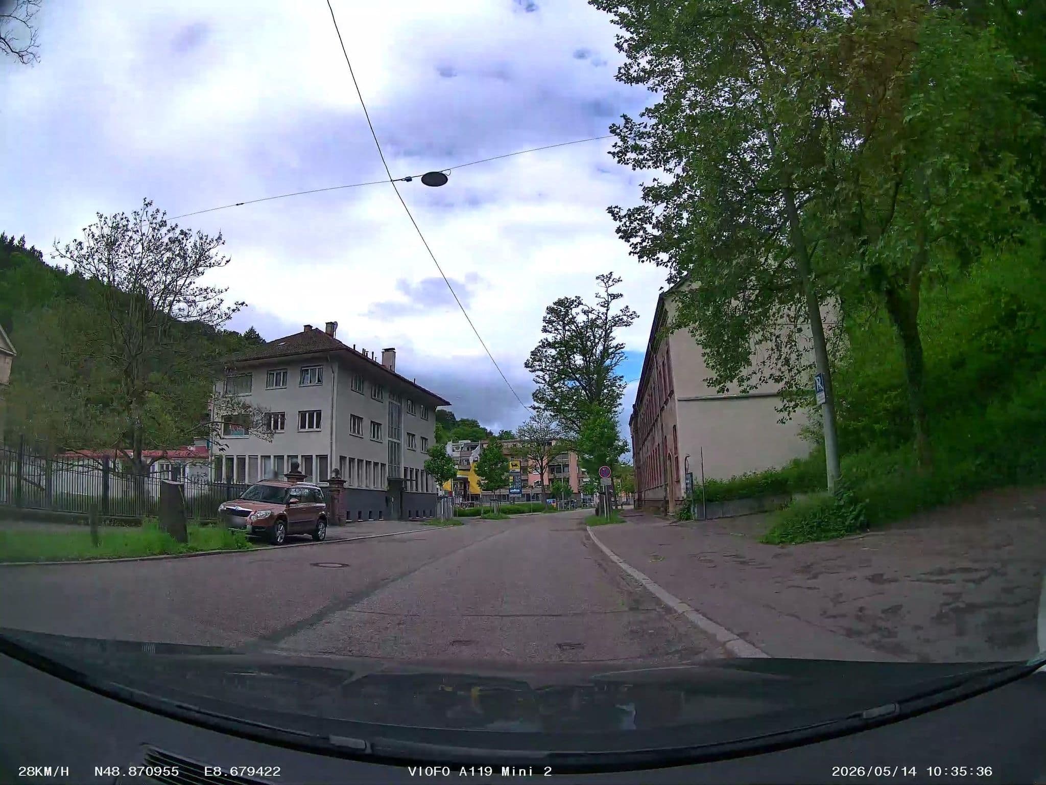 Street view near Parkhotel Pforzheim, Pforzheim — © soulcover (CC BY-SA · Mapillary)