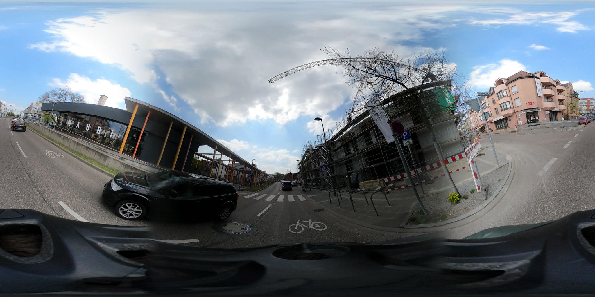 Street view near Hotel Marbacher Hof, Stuttgart Feuerbach — © artemis (CC BY-SA · Mapillary)