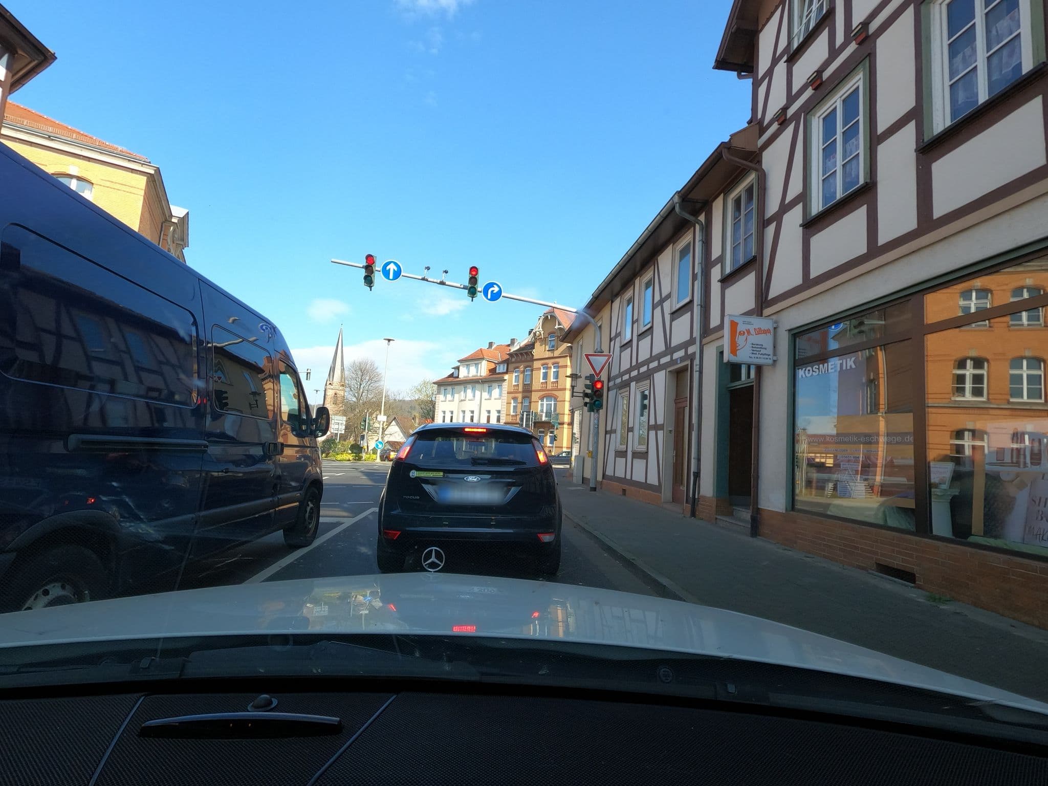 Street view near Schenker Ralf Hotel, Eschwege — © saschahaberkorn (CC BY-SA · Mapillary)