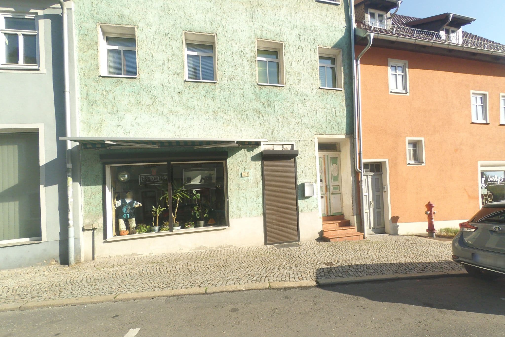 Street view near Hotel Tanne Inh. Karin Saier, Saalfeld — © wegavision (CC BY-SA · Mapillary)