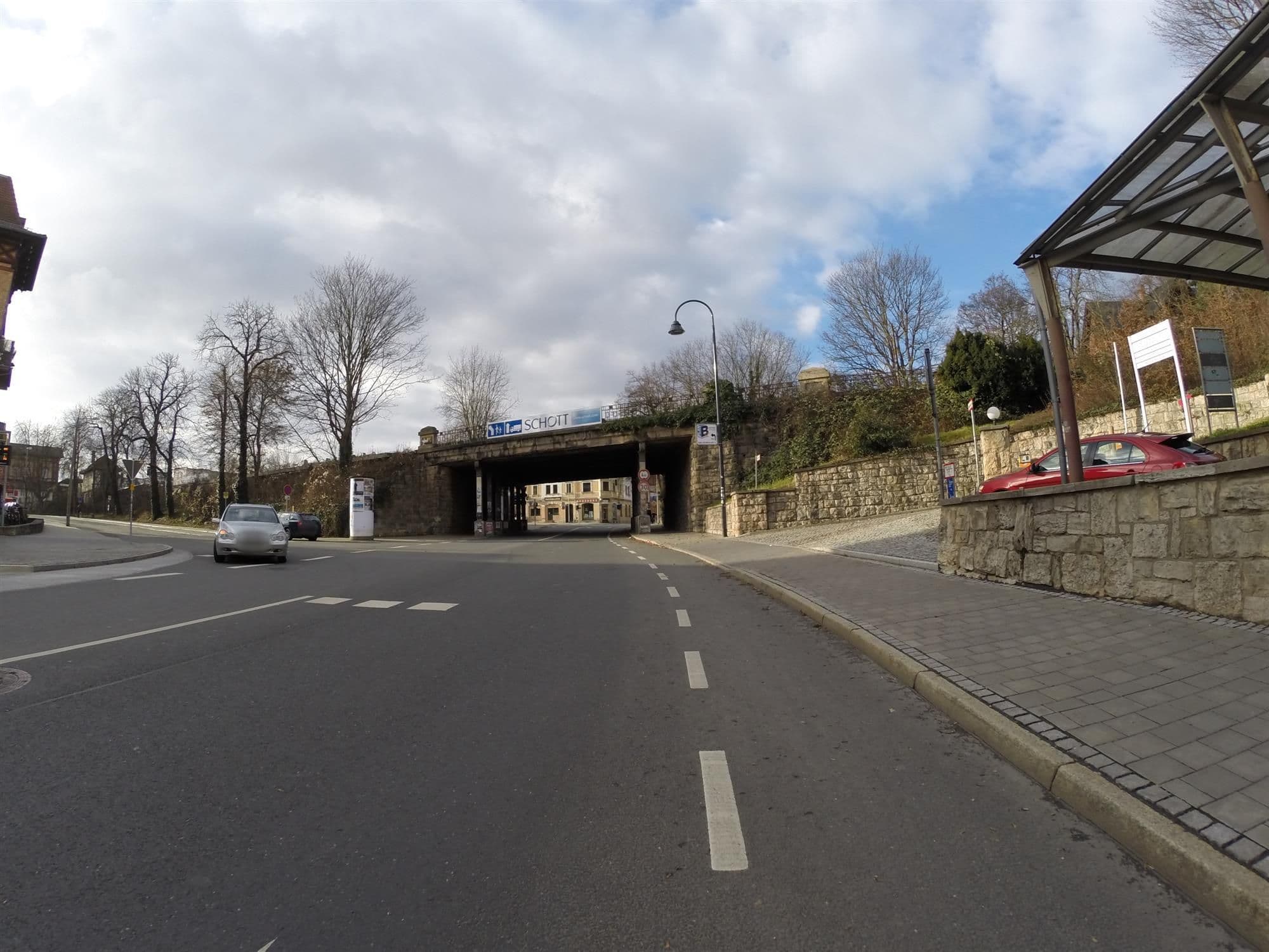 Street view near Klingerstube Pension, Jena — © ahzf (CC BY-SA · Mapillary)