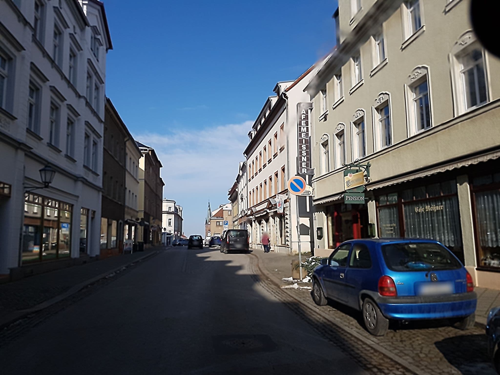 Street view near Pension Cafe Meissner, Leisnig — © dsmm (CC BY-SA · Mapillary)