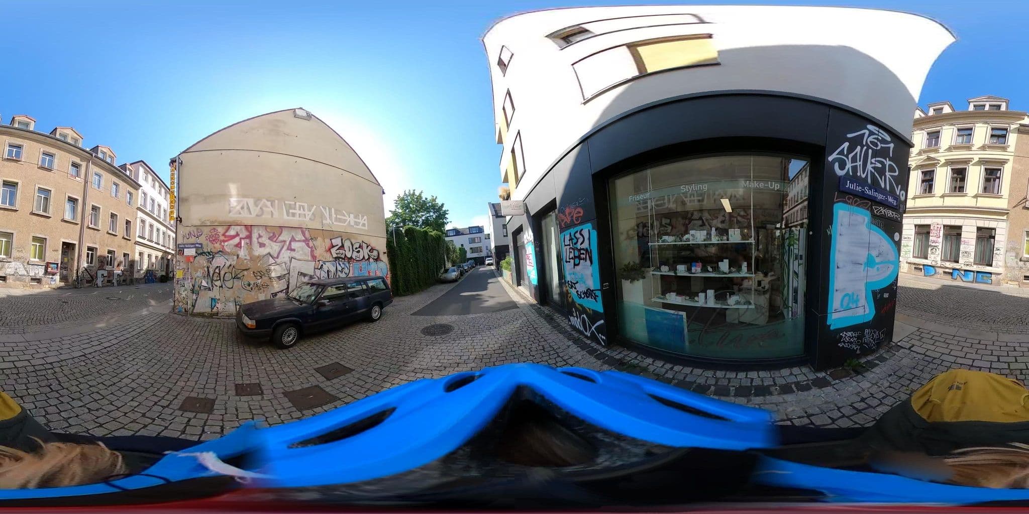 Street view near Raskolnikoff, Äußere Neustadt — © geowatti (CC BY-SA · Mapillary)