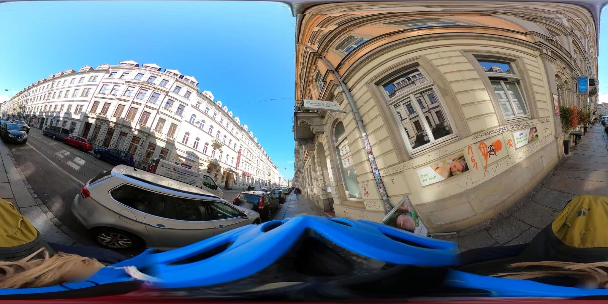 Street view near Rothenburger Hof, Äußere Neustadt — © geowatti (CC BY-SA · Mapillary)