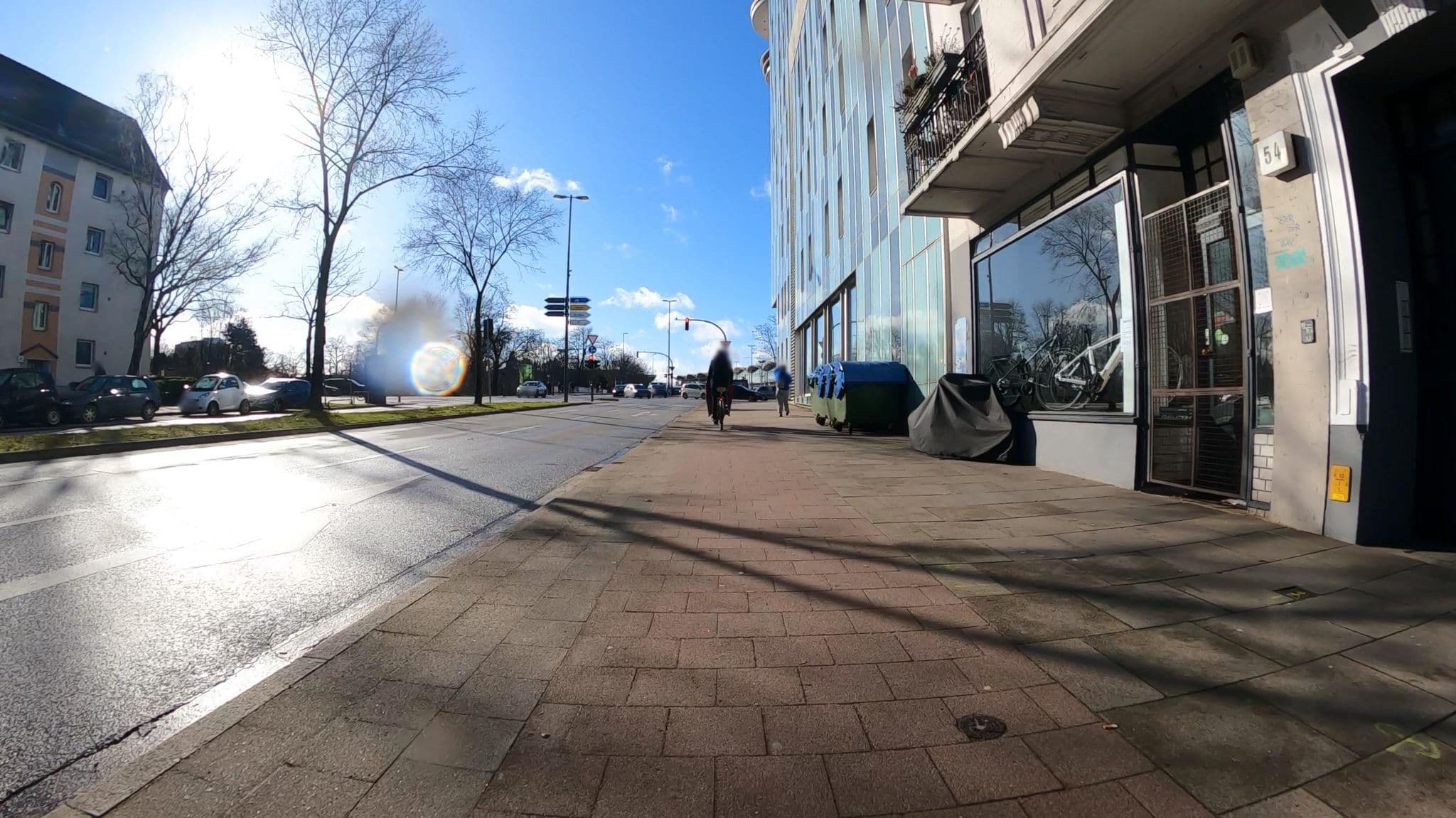 Street view near Zimmervermietung an der Messe Inh, Kirsten Genrich, Rotherbaum — © veloroute_hamburg (CC BY-SA · Mapillary)