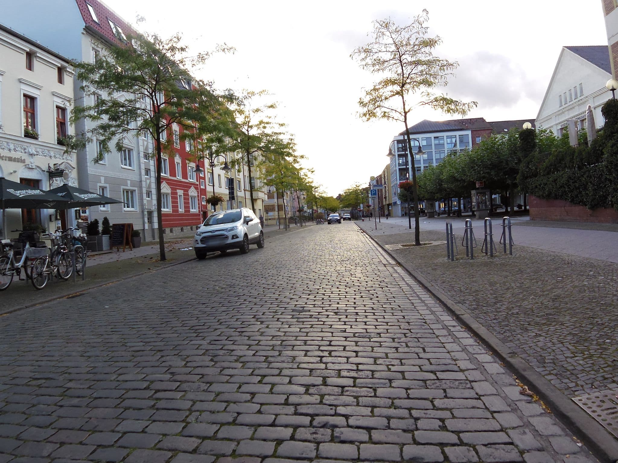 Street view near Germania Hotel & Restaurant, Wittenberge — © zoegglmeyr (CC BY-SA · Mapillary)