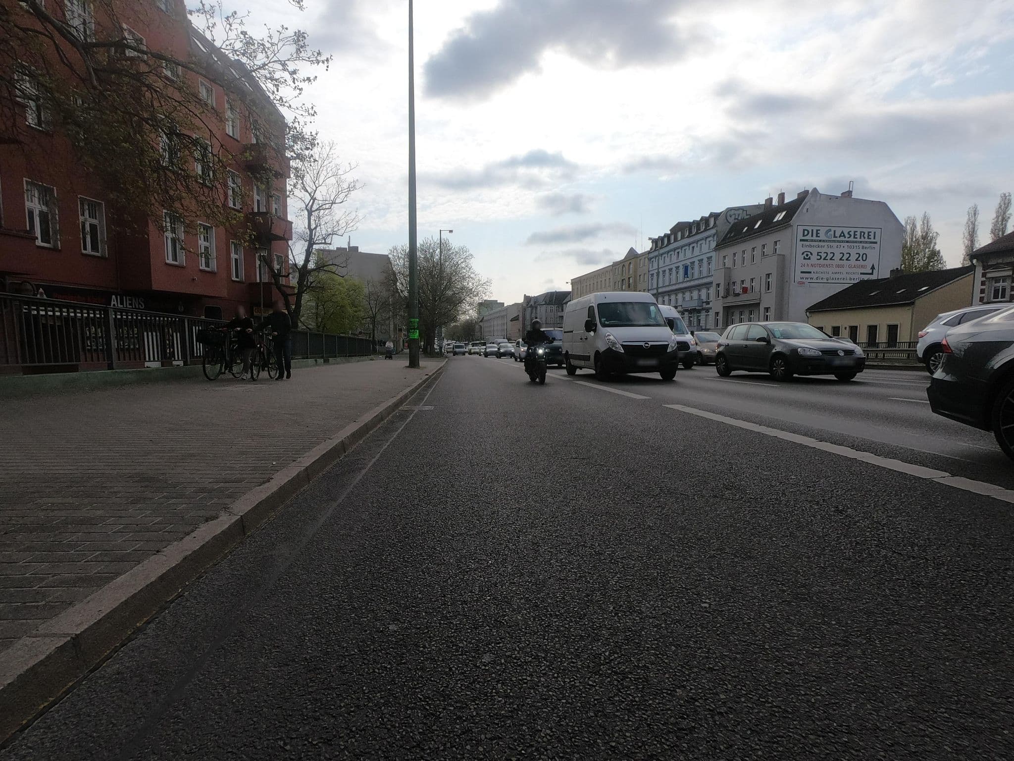 Street view near Virage Hostel Pension, Lichtenberg — © carlheinz (CC BY-SA · Mapillary)