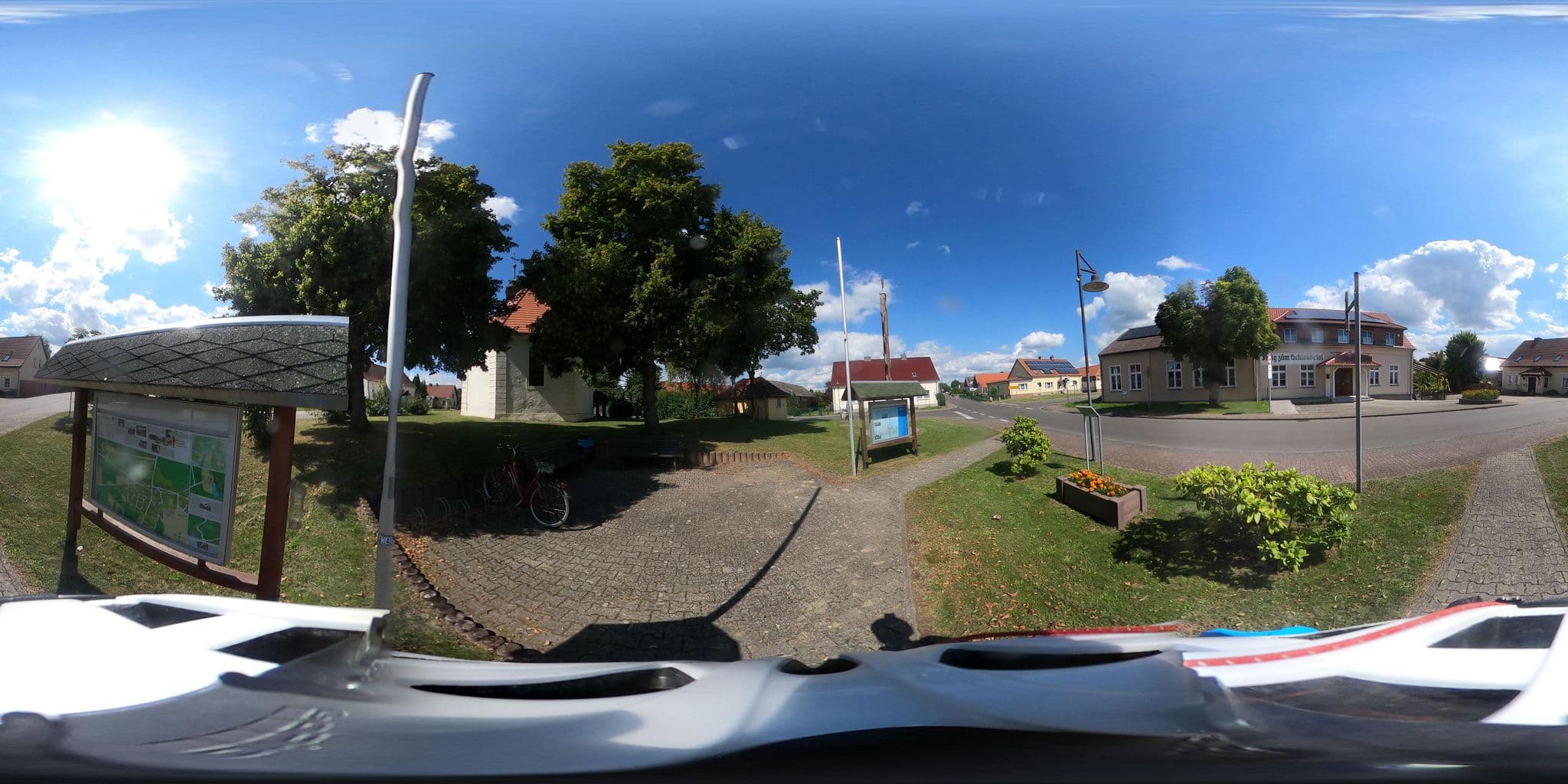 Street view near Gasthof & Pension Krug zum Schlaubetal, Mixdorf — © Oderradler (CC BY-SA · Mapillary)