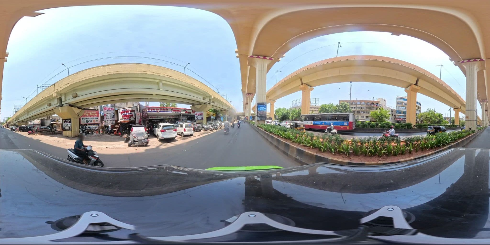 Street view near Shiv Inn, Pimpri-Chinchwad — © skysign (CC BY-SA · Mapillary)