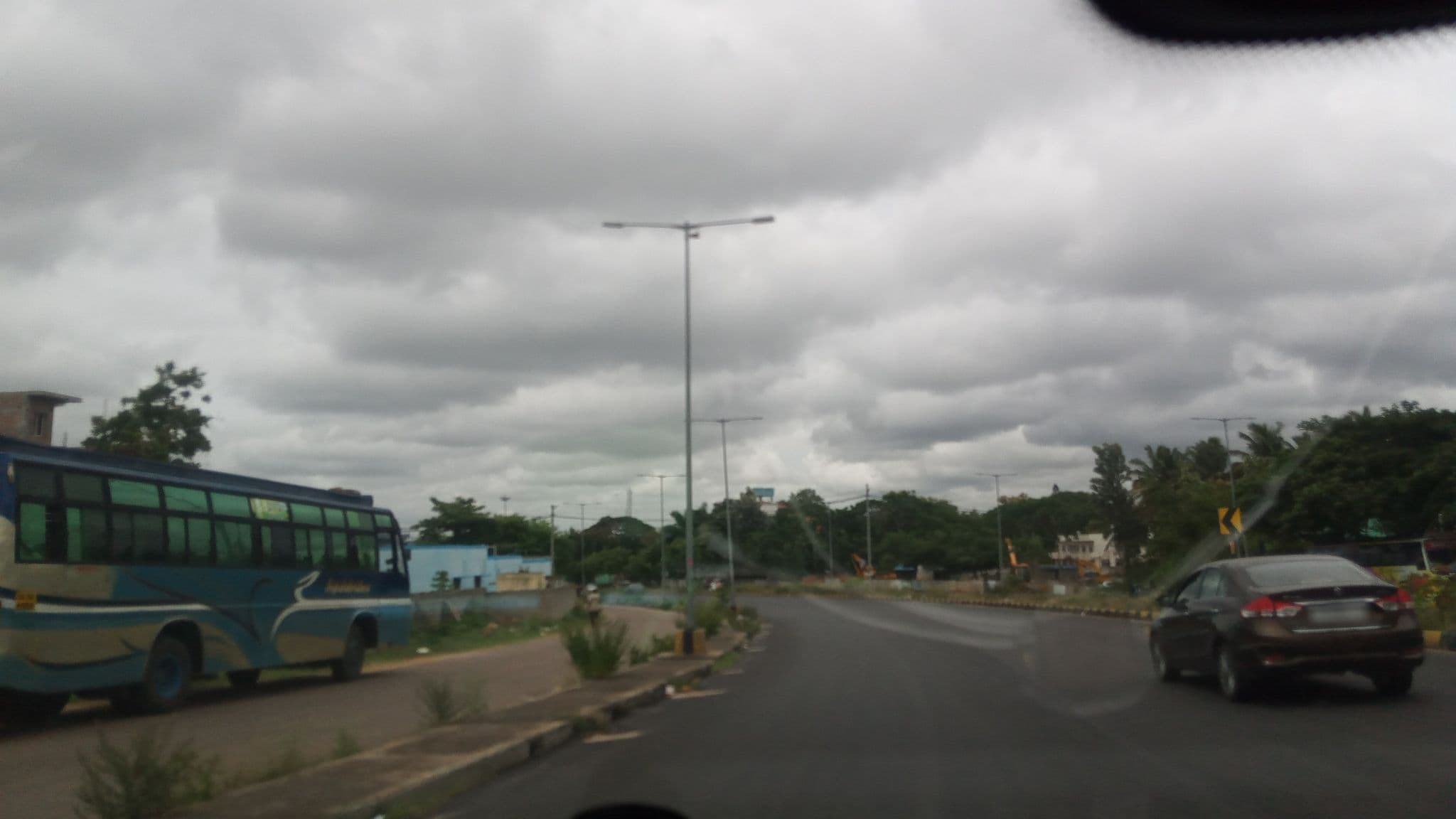 Street view near Akshaya Palace Inn, Belvata — © pradeepbv (CC BY-SA · Mapillary)