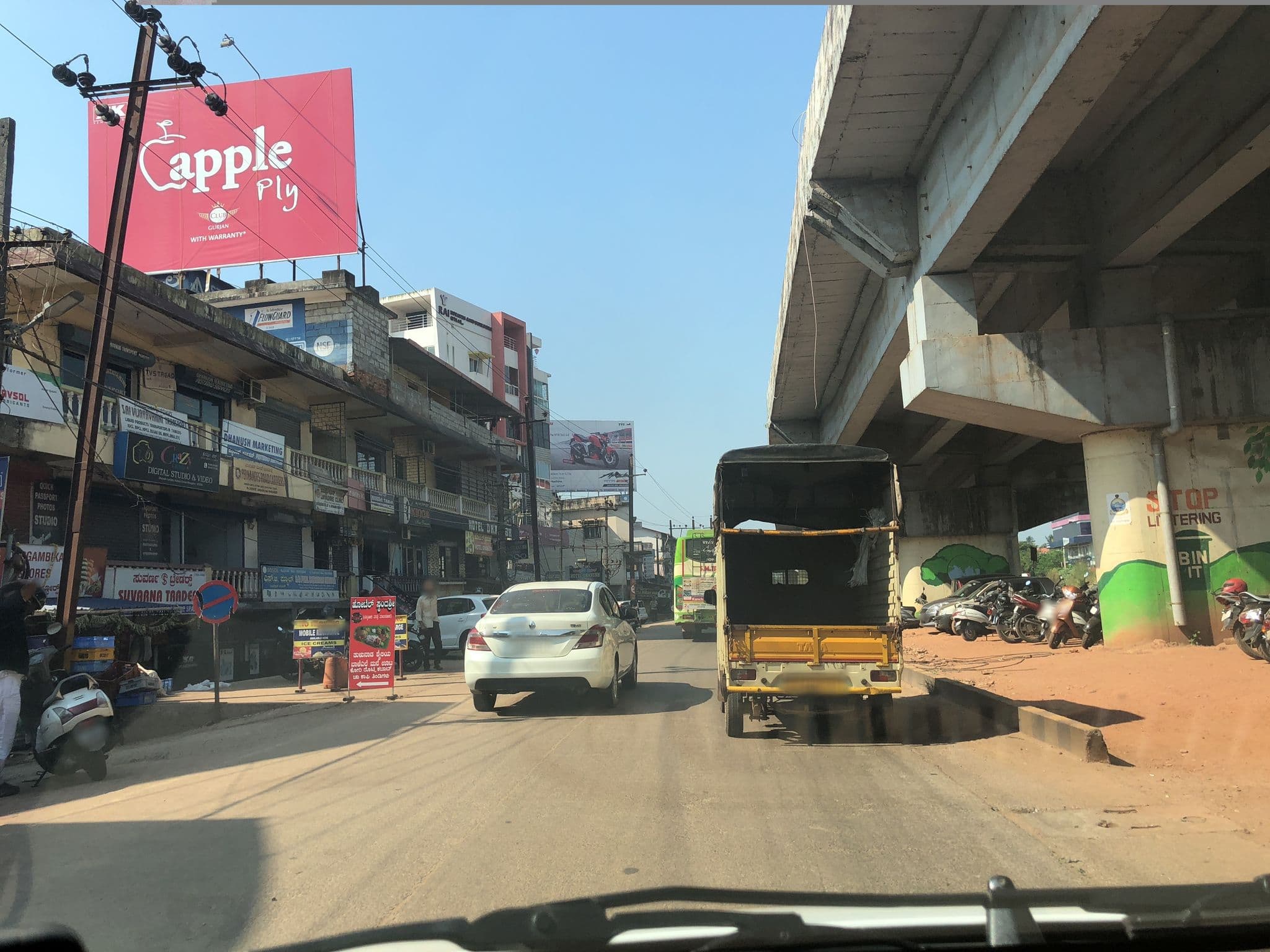 Street view near Sree Durga Nivas Hotel, Mangaluru — © krshibu (CC BY-SA · Mapillary)