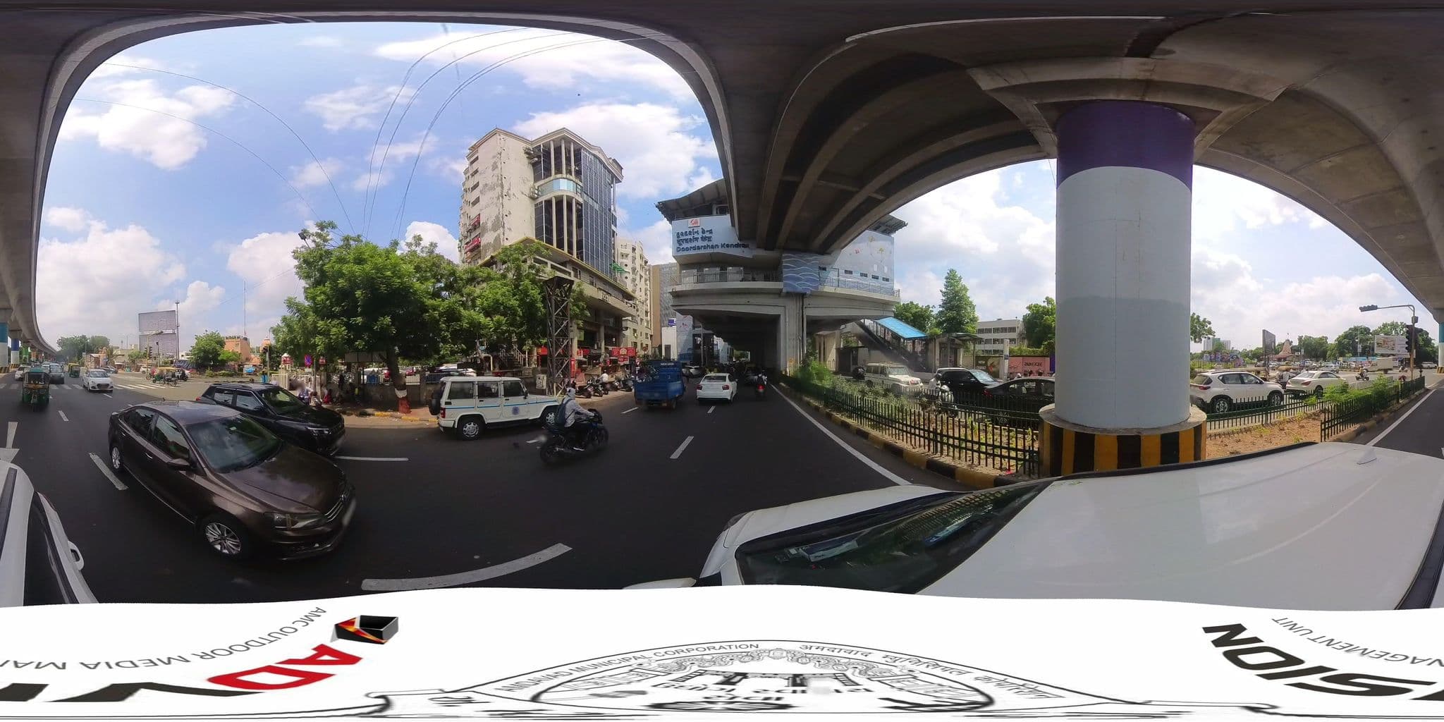 Street view near Kabir Hotel, Bopal — © skysign (CC BY-SA · Mapillary)