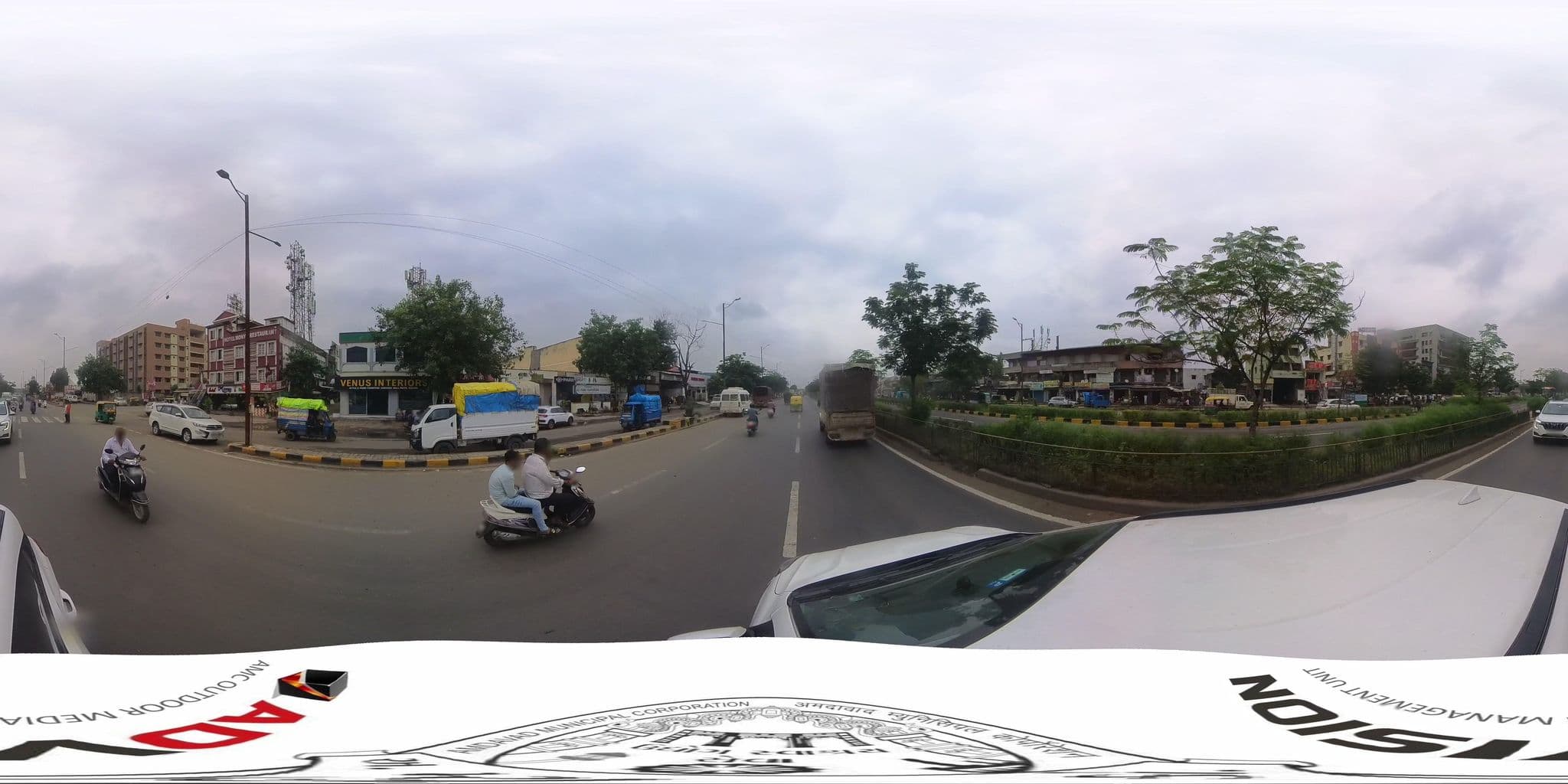 Street view near Hotel Mony Pvt. Ltd., Ahmedabad — © skysign (CC BY-SA · Mapillary)