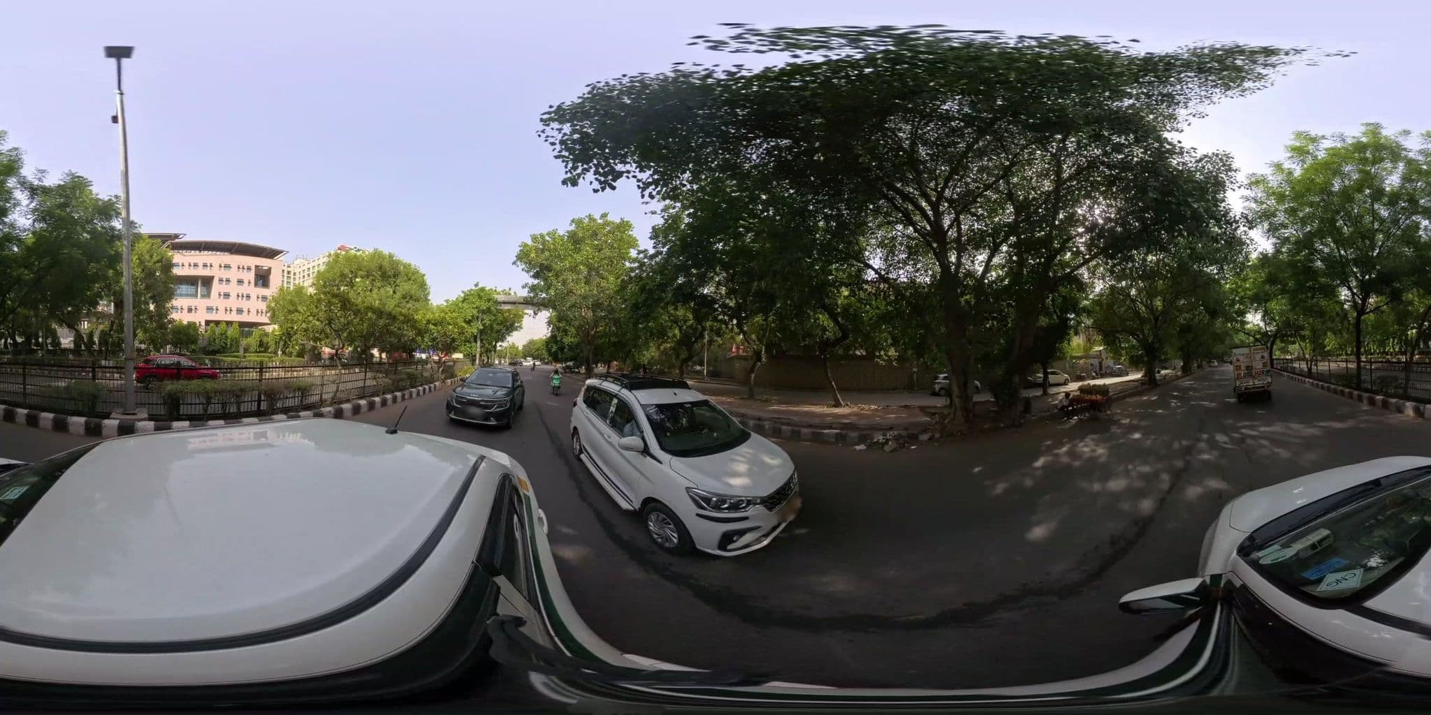 Street view near New Delhi Dwarka Hotel, Chhāwāla — © skysign (CC BY-SA · Mapillary)
