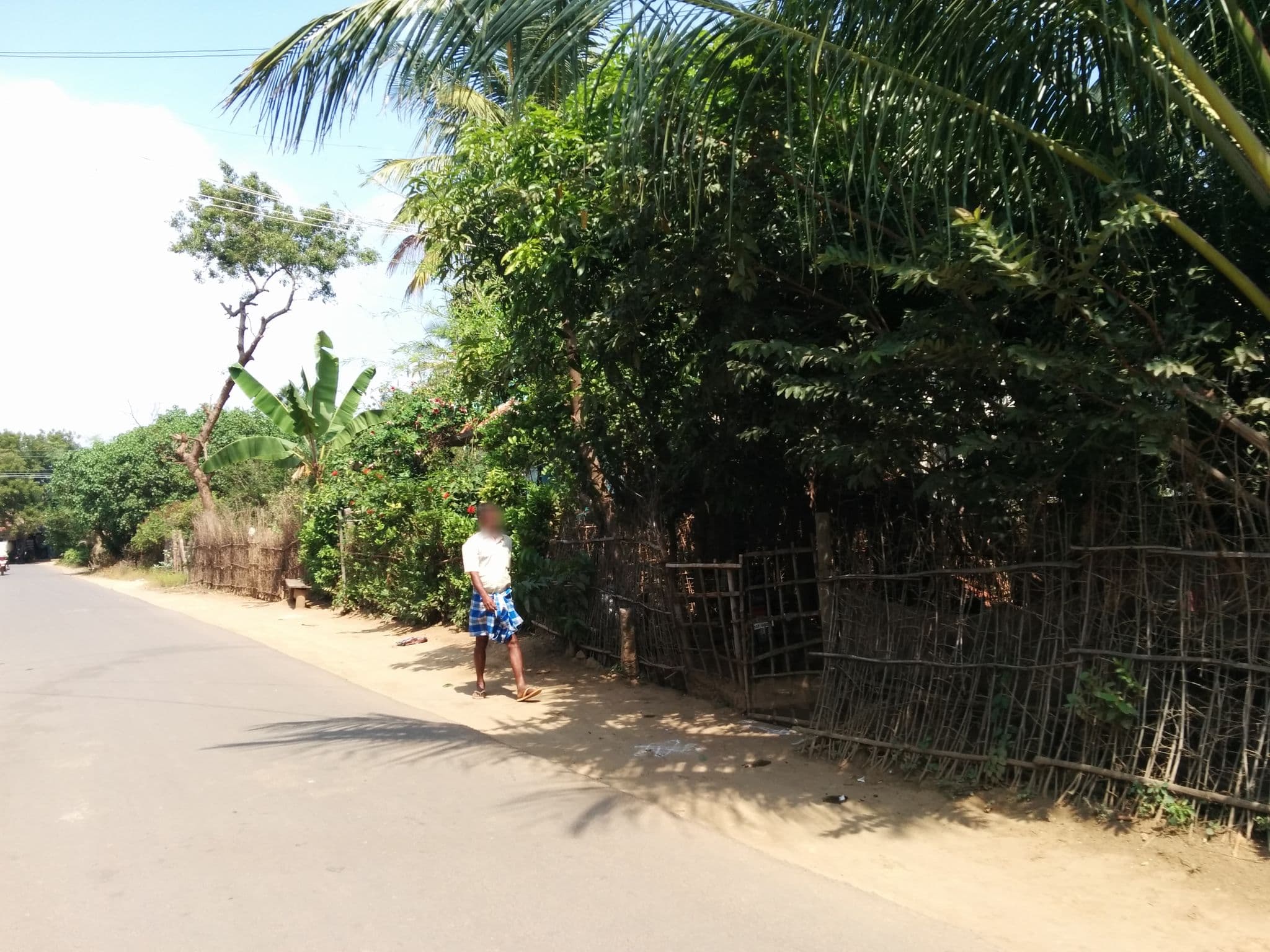 Street view near Green's Guesthouse, Auroville — © sashazykov (CC BY-SA · Mapillary)