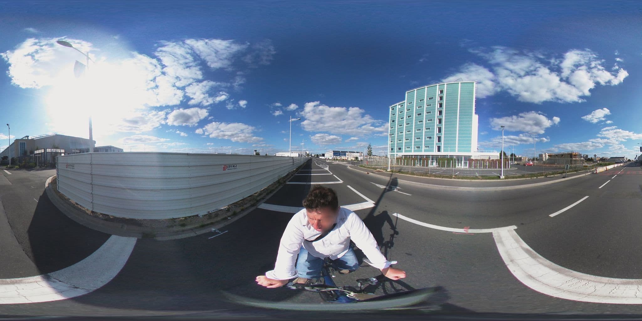 Street view near AC Hotel Paris Le Bourget Airport, Dugny — © geovelo (CC BY-SA · Mapillary)