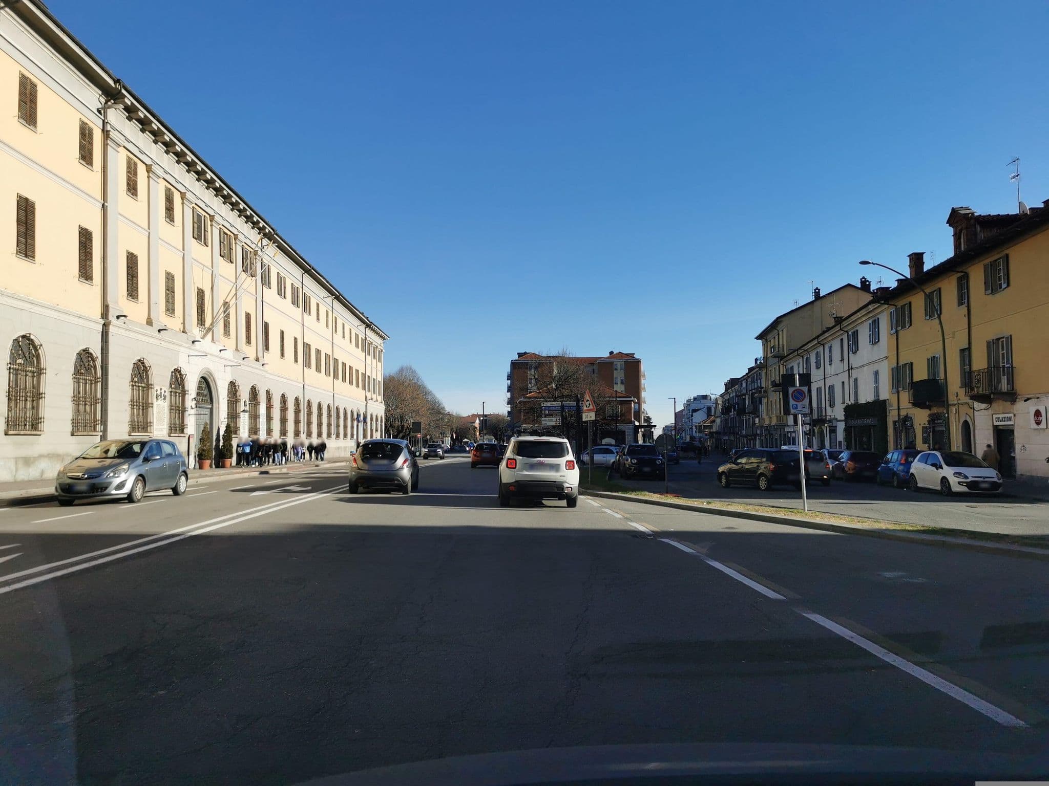 Street view near Hotel San Secondo, Pinerolo — © canfe (CC BY-SA · Mapillary)