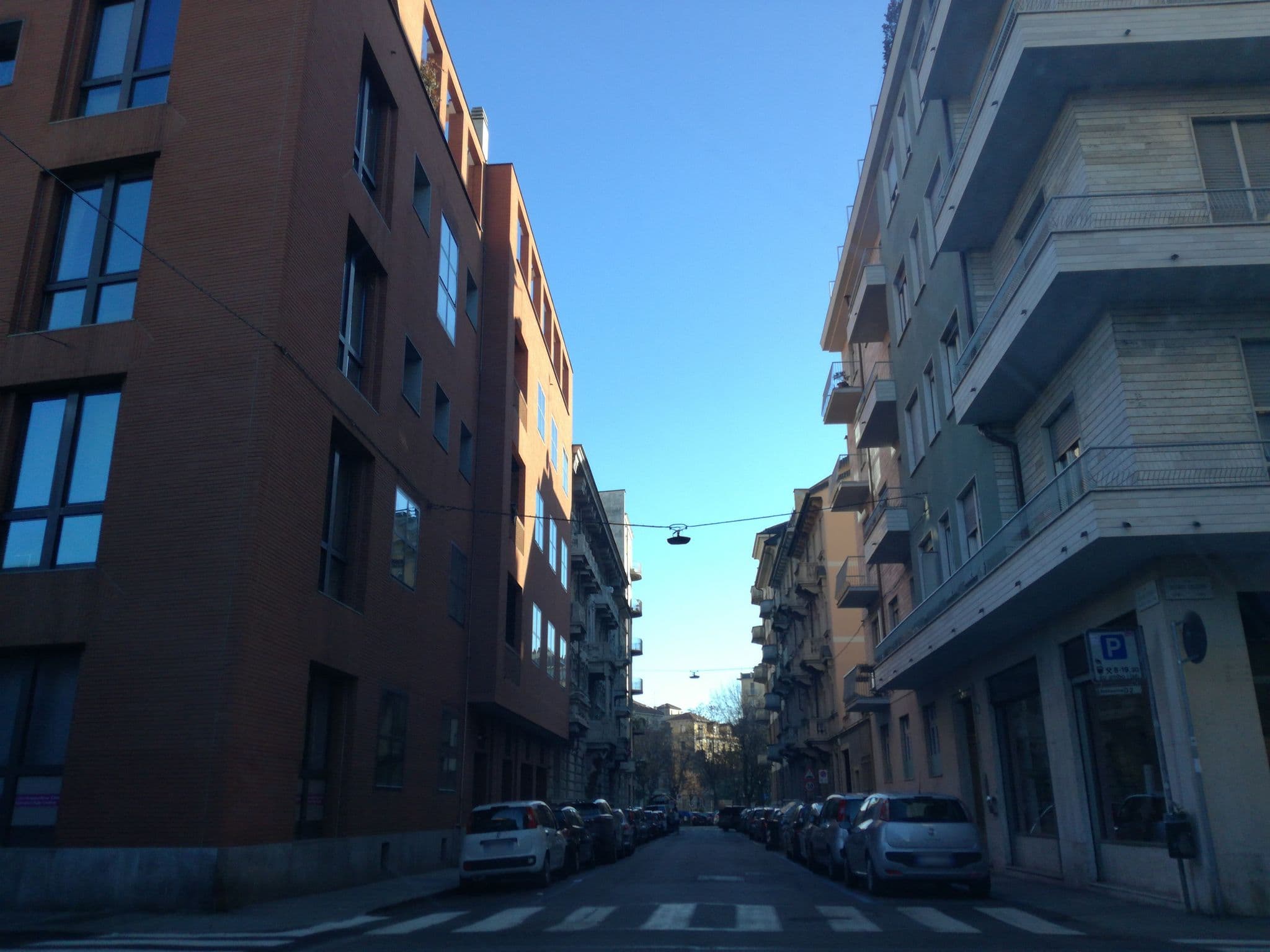 Street view near Casa Clemente in Cit Turin, Cit Turin — © dicarlodiego (CC BY-SA · Mapillary)