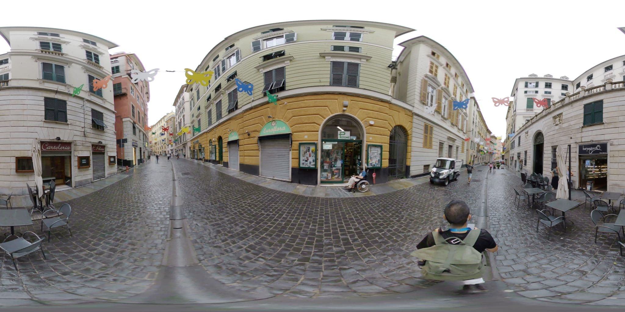 Street view near B&B Ligustico, Genoa — © mapconcierge (CC BY-SA · Mapillary)