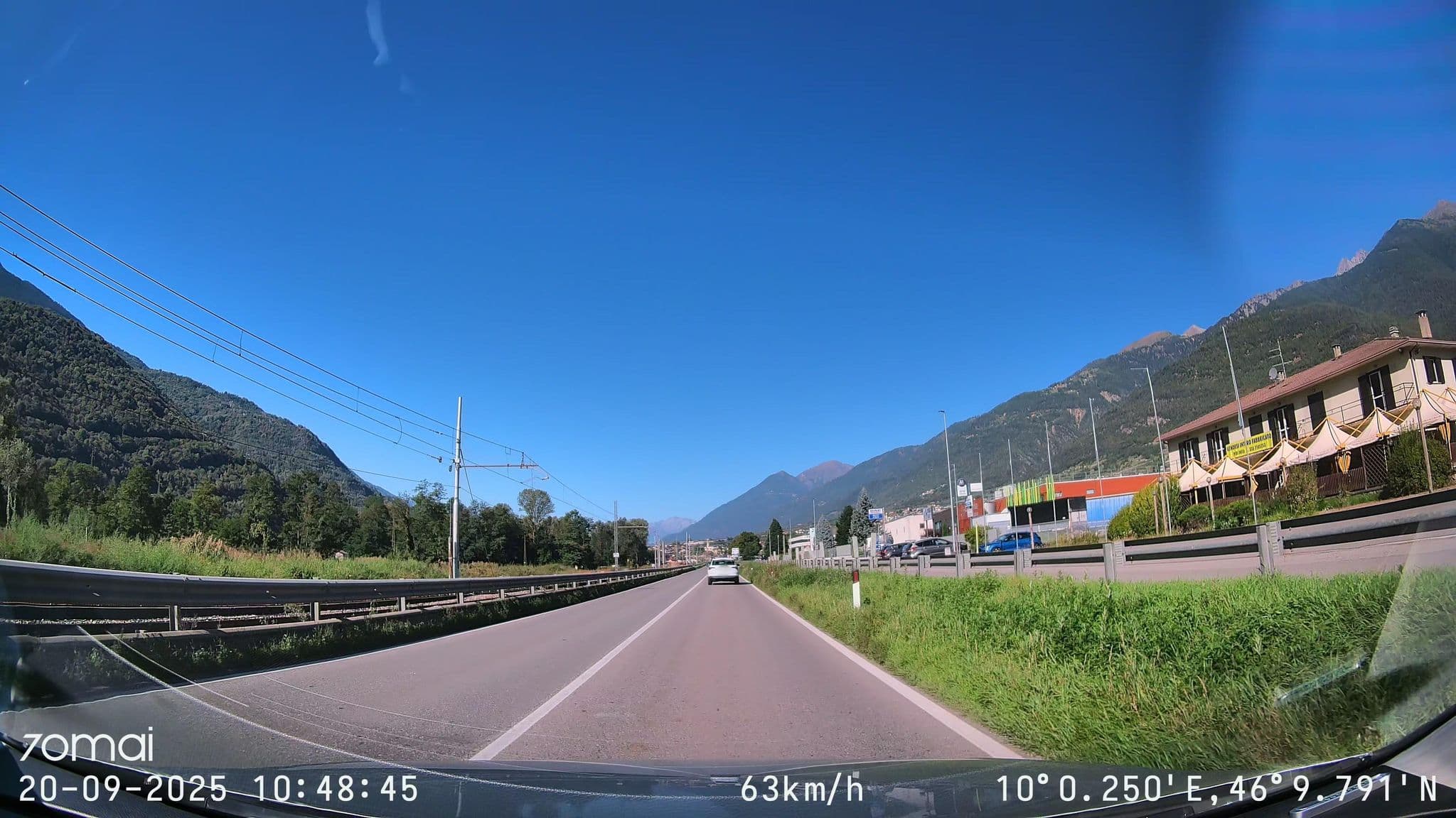 Street view near Al Laghetto Albergo Ristorante Pizzeria, Chiuro — © doriel (CC BY-SA · Mapillary)