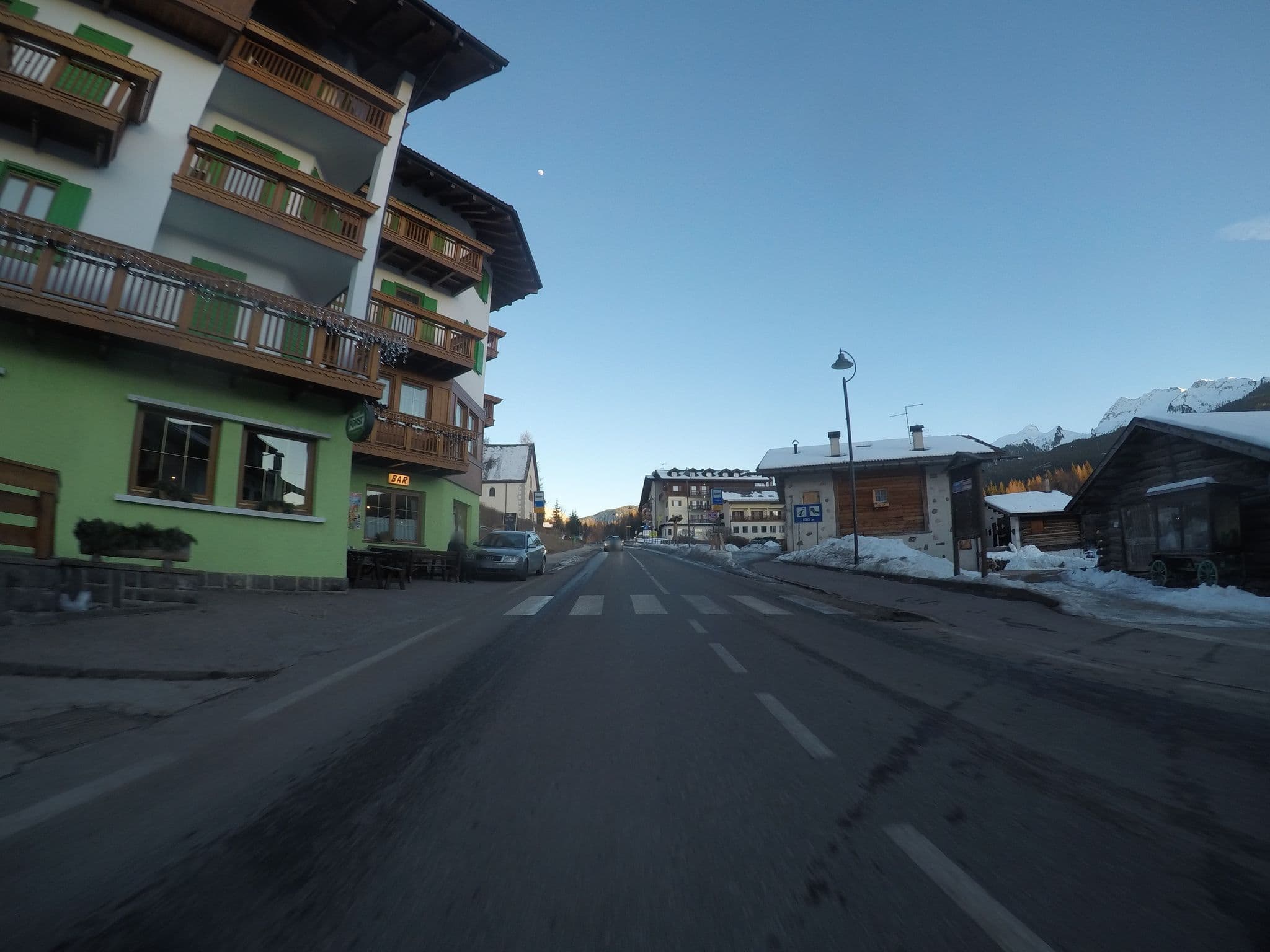 Street view near Albergo Antico, Predazzo — © chrisbeddow (CC BY-SA · Mapillary)