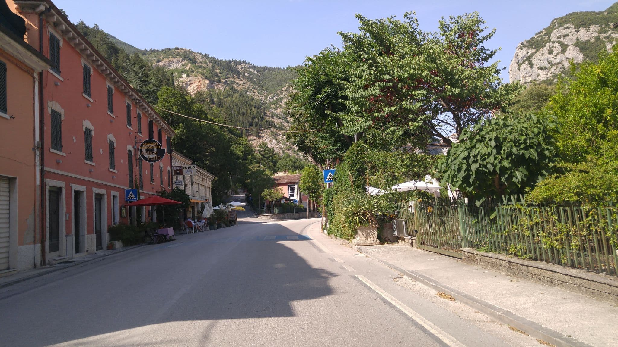 Street view near Albergo Ristorante Antico Furlo, Acqualagna — © sorcrosc (CC BY-SA · Mapillary)