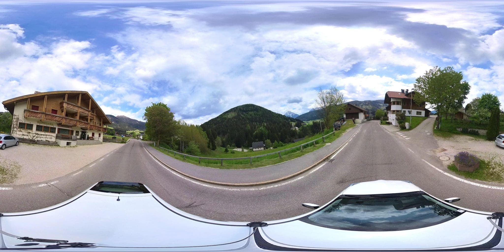 Street view near Pensione Panorama, Monguelfo — © osmplus_org (CC BY-SA · Mapillary)