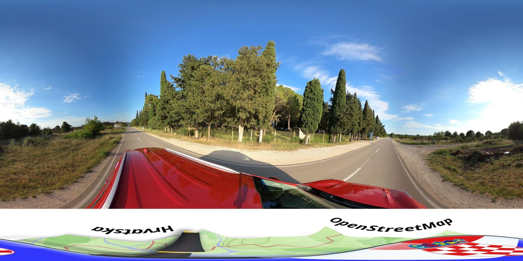 Street view near Camp Vransko jezero Crkvine, Pakoštane — © hbogner (CC BY-SA · Mapillary)