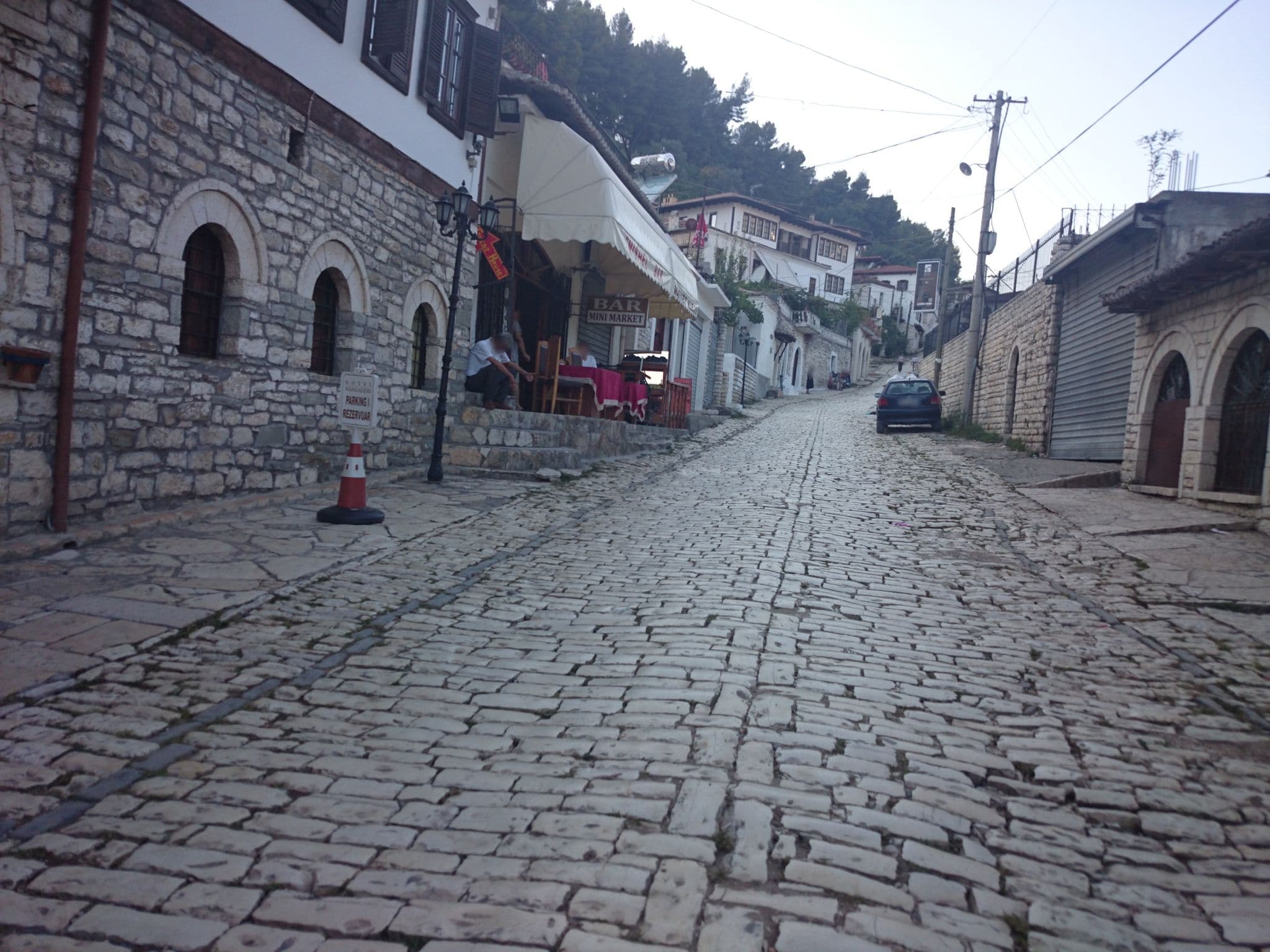 Street view near Hotel Mangalemi, Berat — © ebel (CC BY-SA · Mapillary)