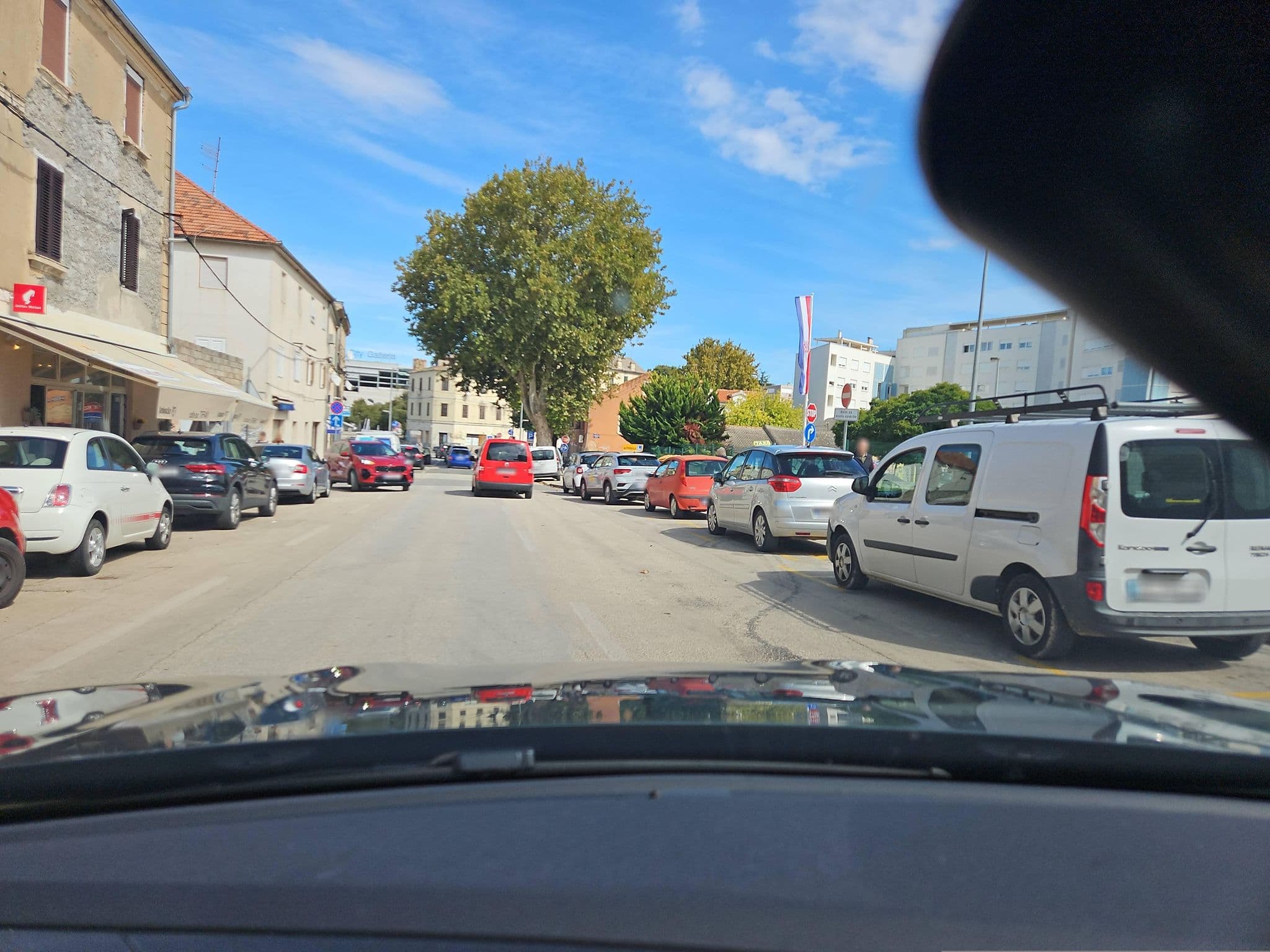 Street view near Sky Hostel, Zadar