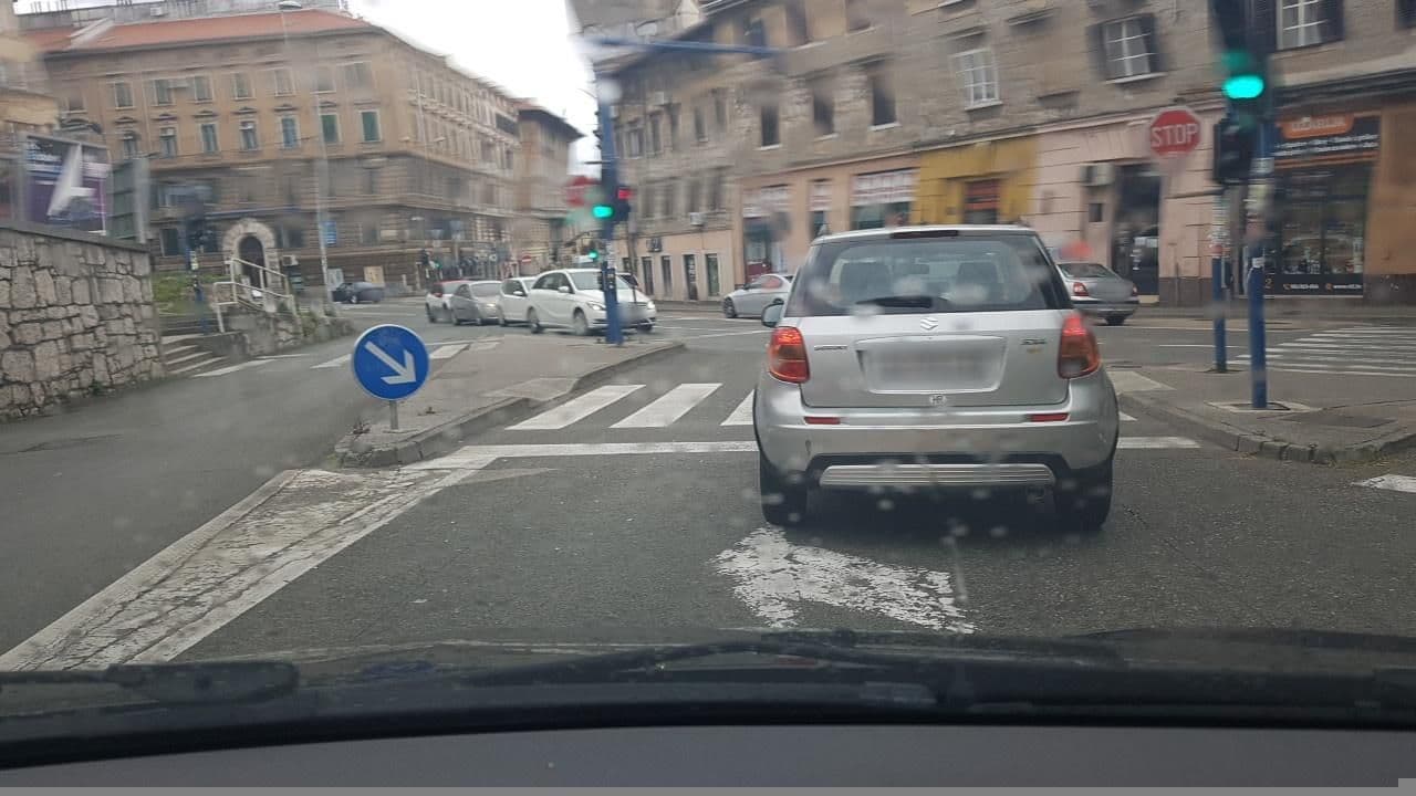 Street view near Hostel Kvarner, Rijeka — © mik007 (CC BY-SA · Mapillary)